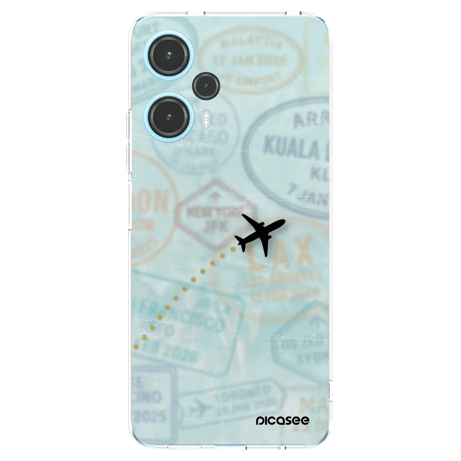 Picasee silikonski prozorni ovitek za Xiaomi Poco F5 - FLIGHT PATH