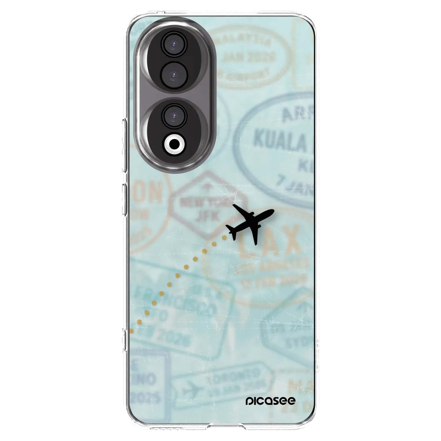 Picasee silikonski prozorni ovitek za Honor 90 5G - FLIGHT PATH