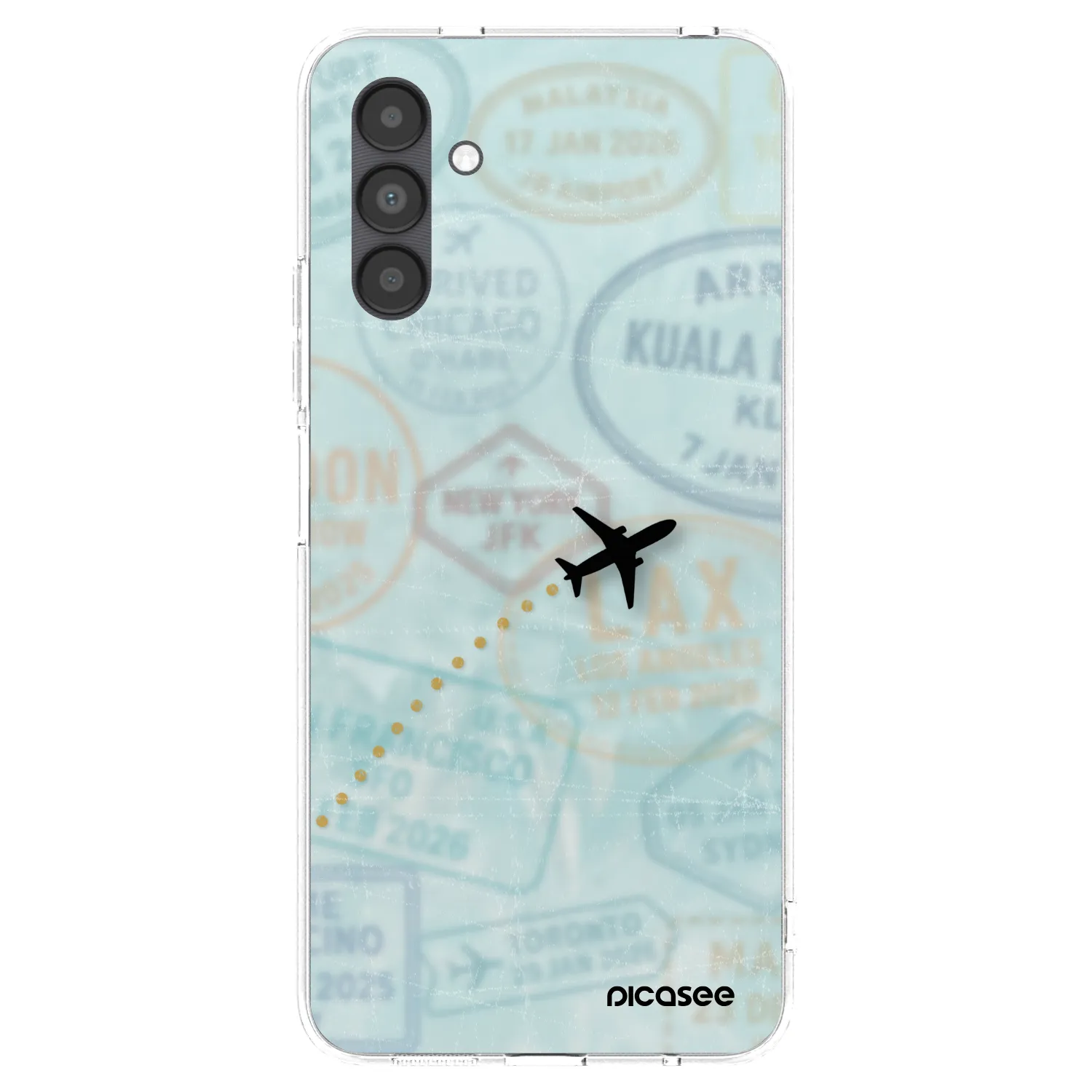 Picasee silikonski prozorni ovitek za Samsung Galaxy A04s A047F - FLIGHT PATH