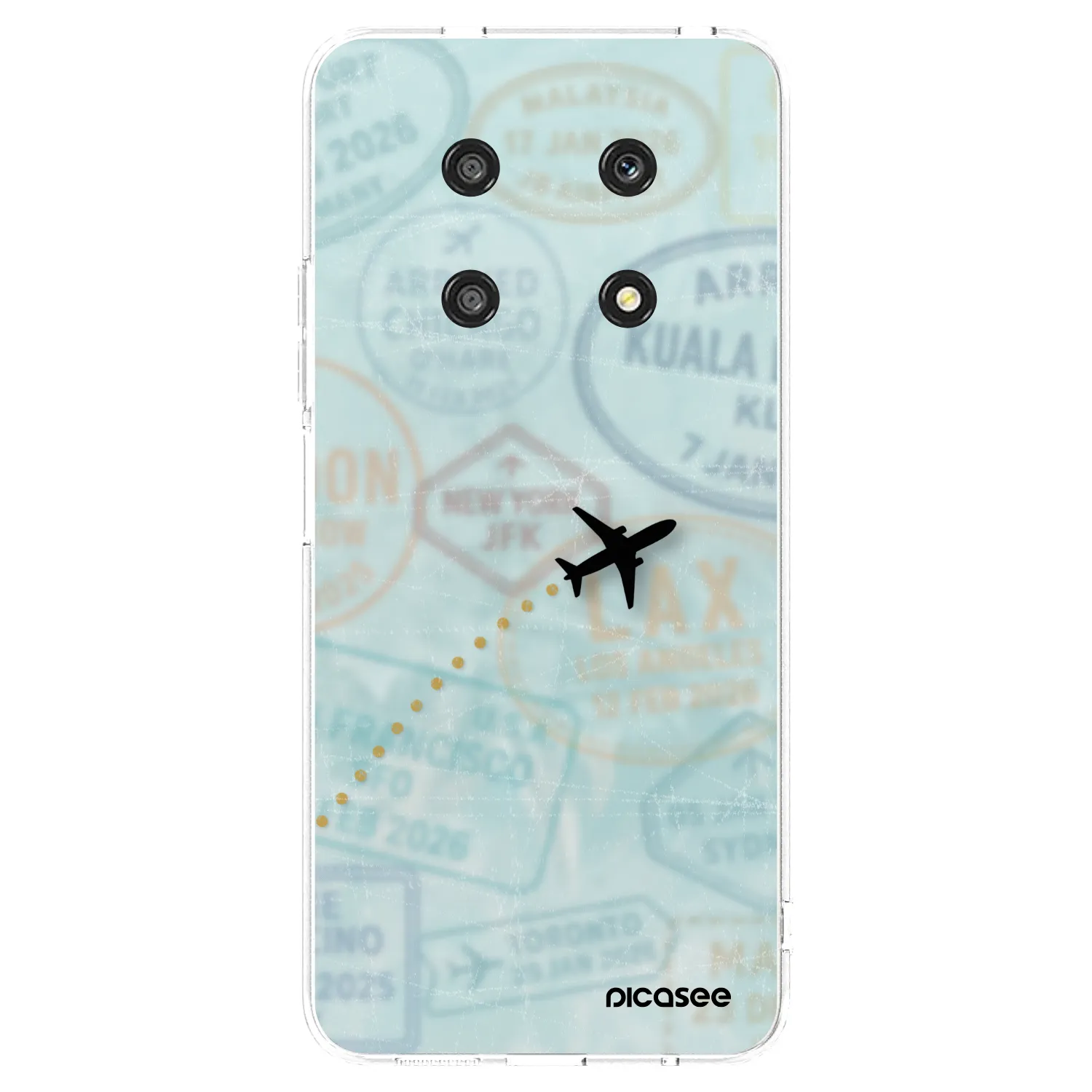 Picasee silikonski prozorni ovitek za Honor Magic4 Lite 5G - FLIGHT PATH