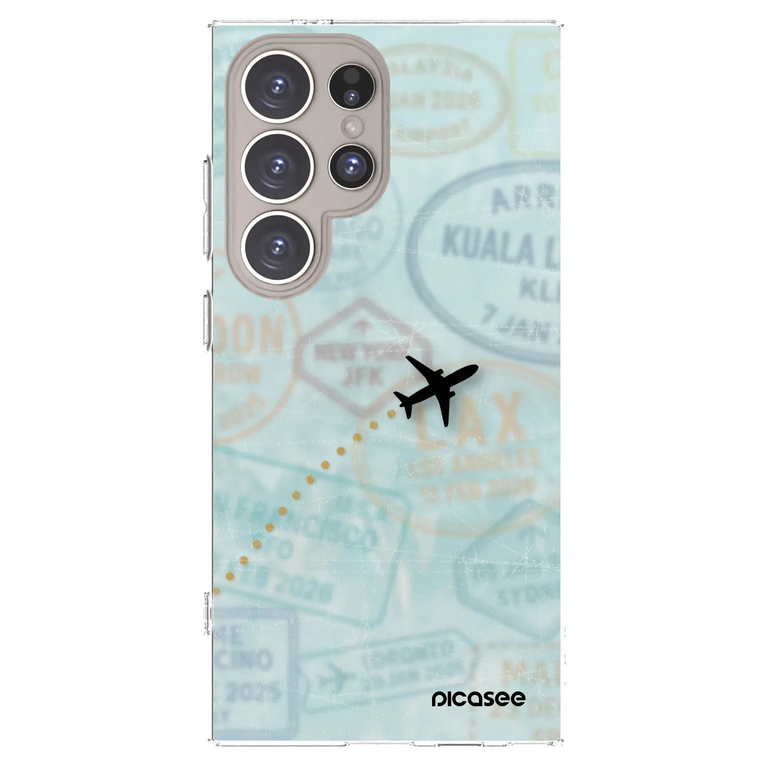 Picasee silikonski prozorni ovitek za Samsung Galaxy S24 Ultra S928B 5G - FLIGHT PATH