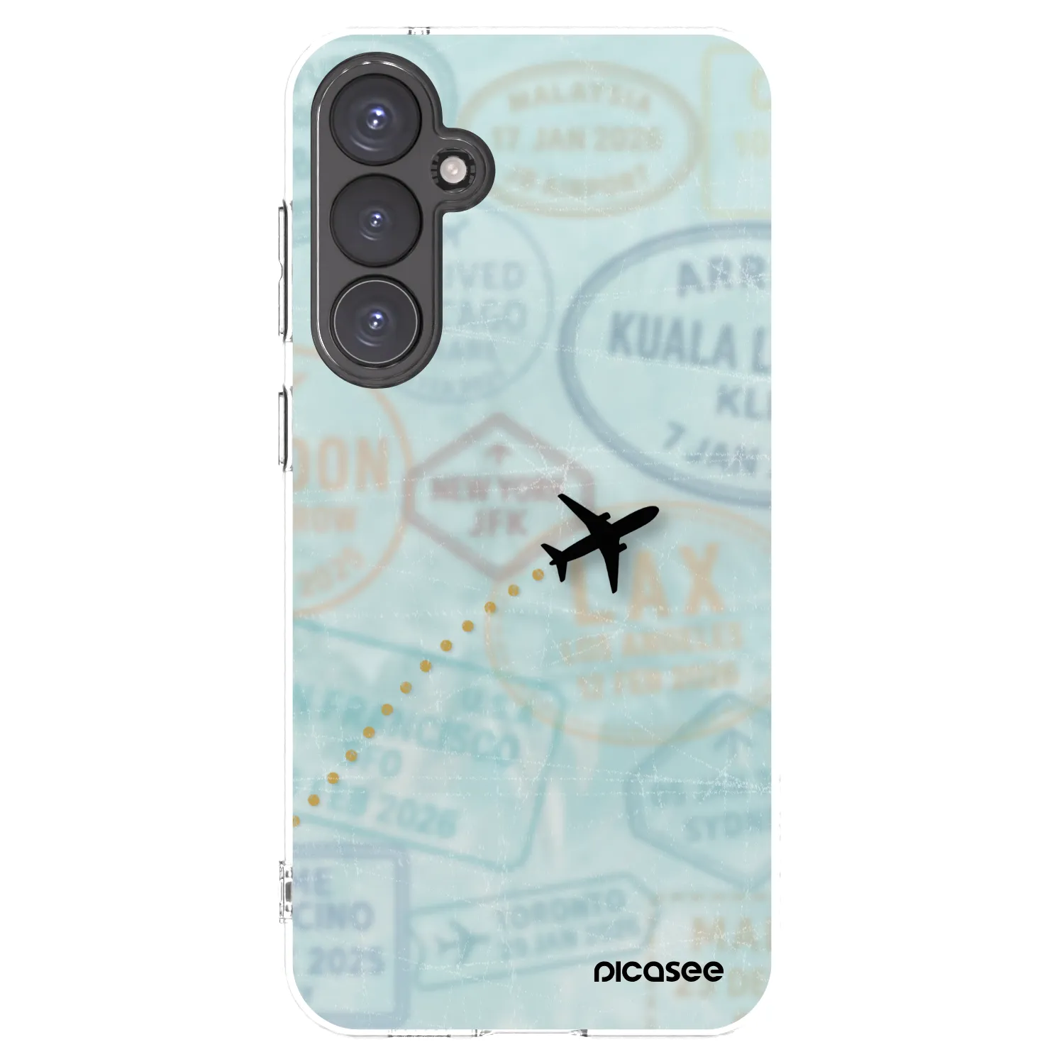 Picasee silikonski prozorni ovitek za Samsung Galaxy S23 FE S711B - FLIGHT PATH