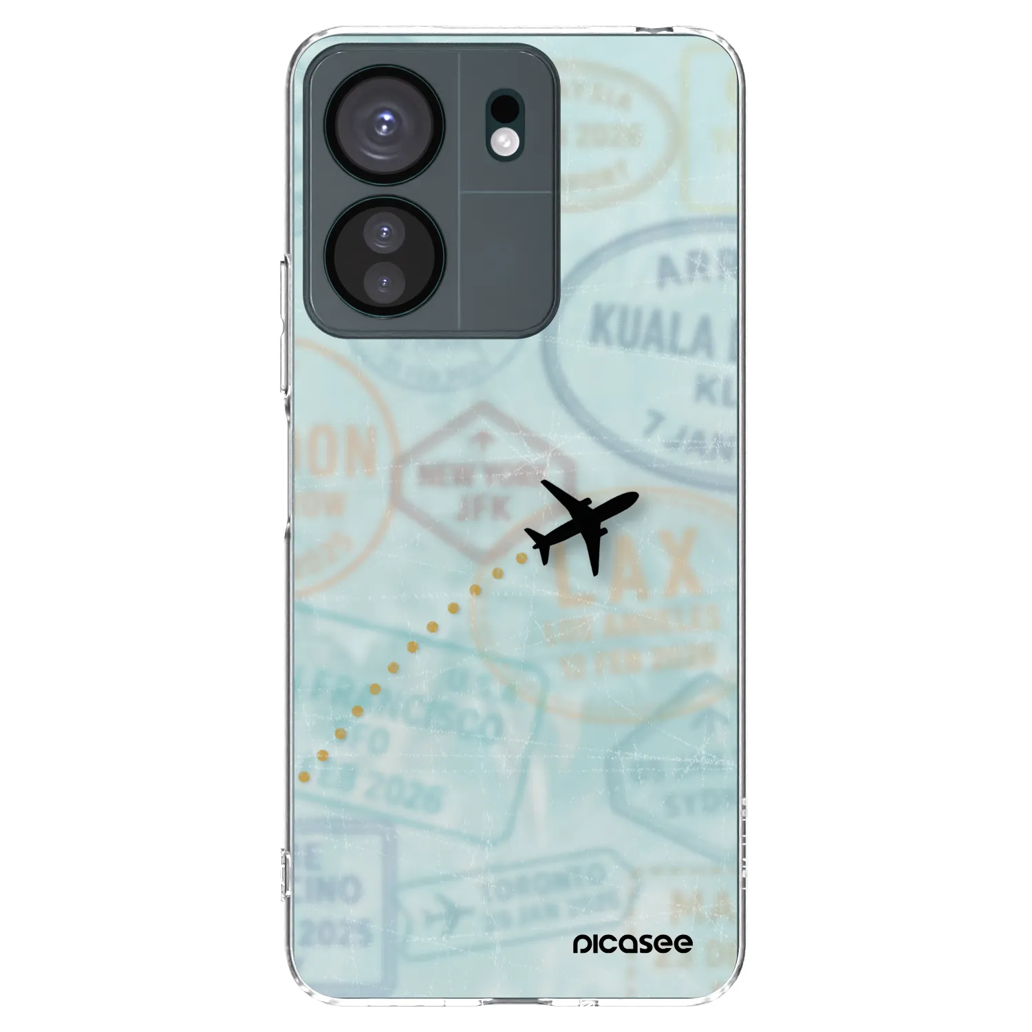 Picasee silikonski prozorni ovitek za Xiaomi Redmi 13C 4G - FLIGHT PATH
