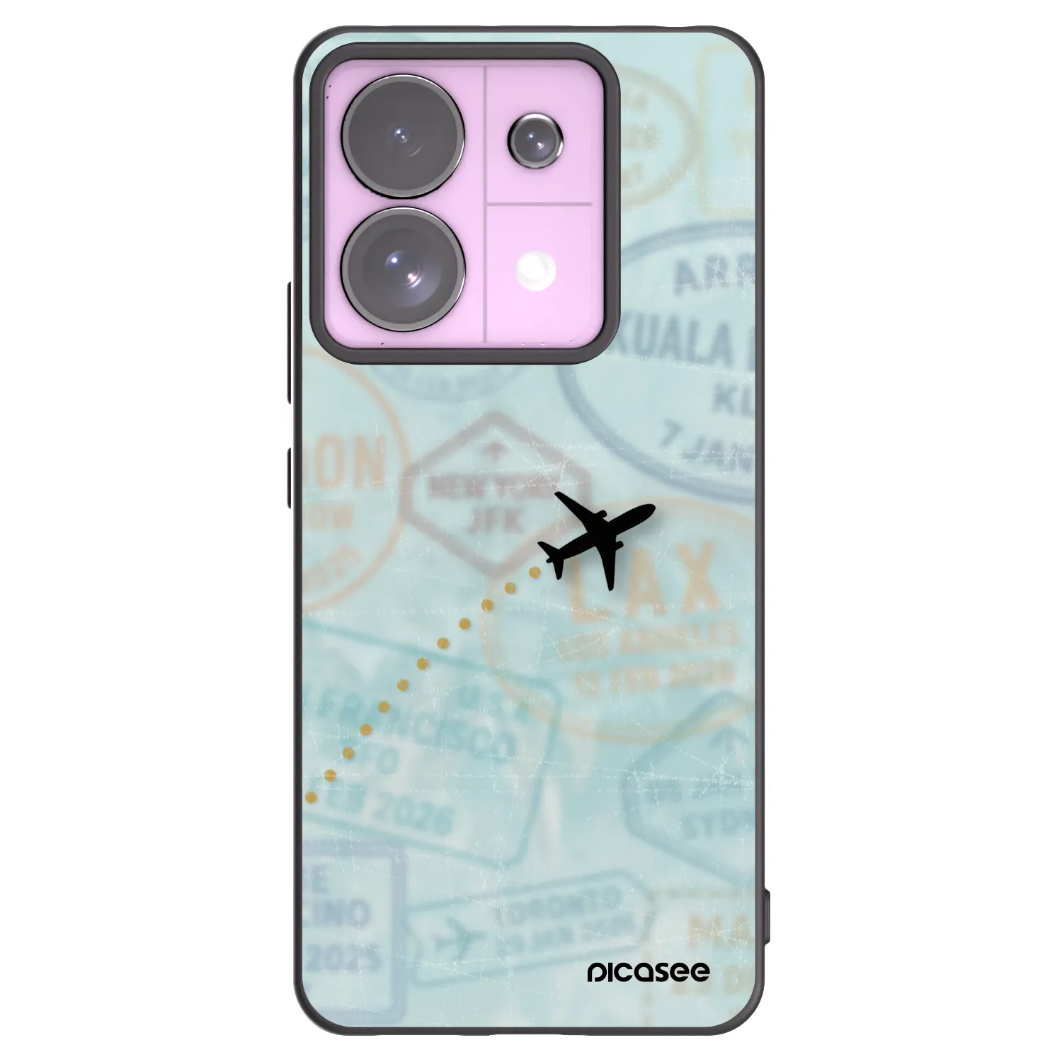 Picasee silikonski črni ovitek za Xiaomi Redmi Note 13 Pro 5G - FLIGHT PATH