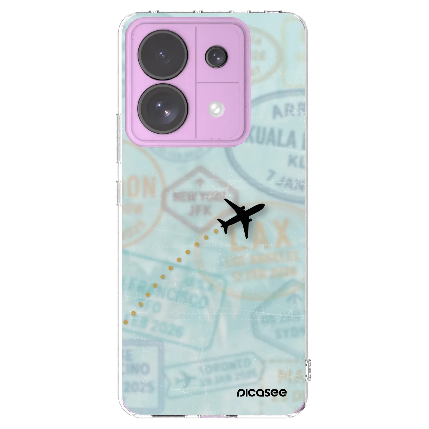 Picasee silikonski prozorni ovitek za Xiaomi Redmi Note 13 Pro 5G - FLIGHT PATH