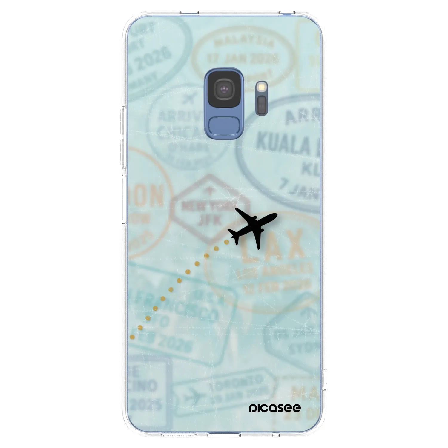 Picasee silikonski prozorni ovitek za Samsung Galaxy S9 G960F - FLIGHT PATH