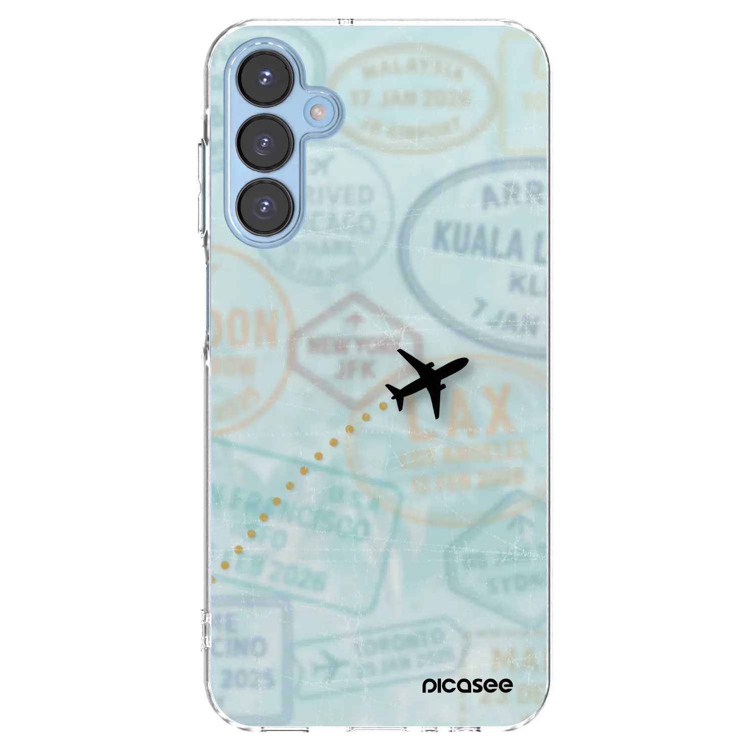 Picasee silikonski prozorni ovitek za Samsung Galaxy A15 A156B 5G - FLIGHT PATH