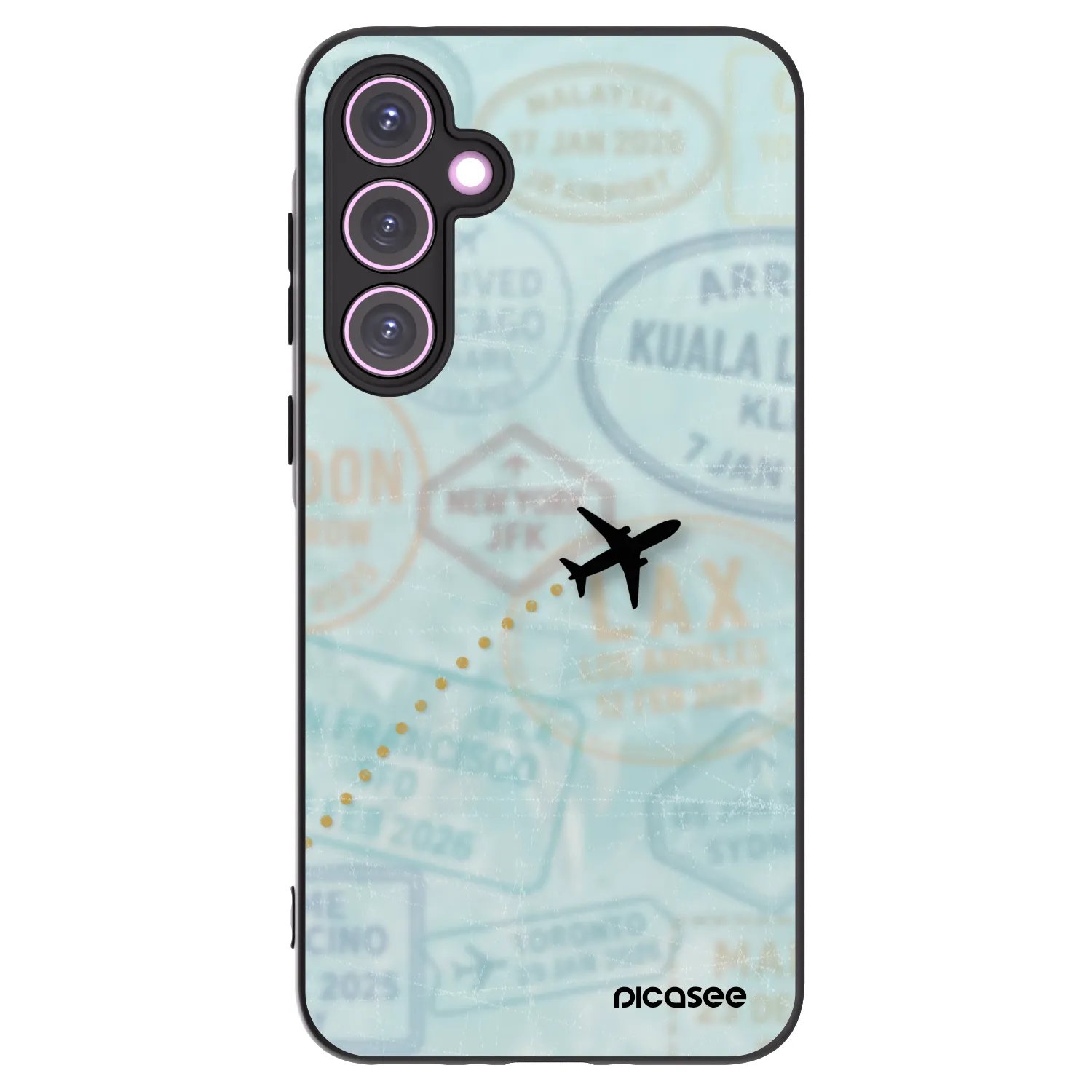 Picasee silikonski črni ovitek za Samsung Galaxy A35 5G A356B - FLIGHT PATH