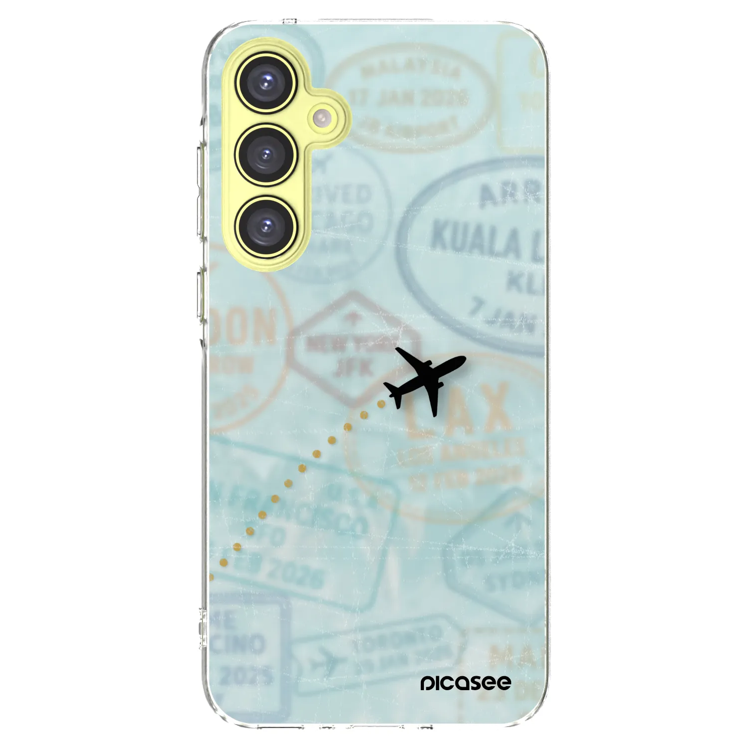Picasee silikonski prozorni ovitek za Samsung Galaxy A35 5G A356B - FLIGHT PATH