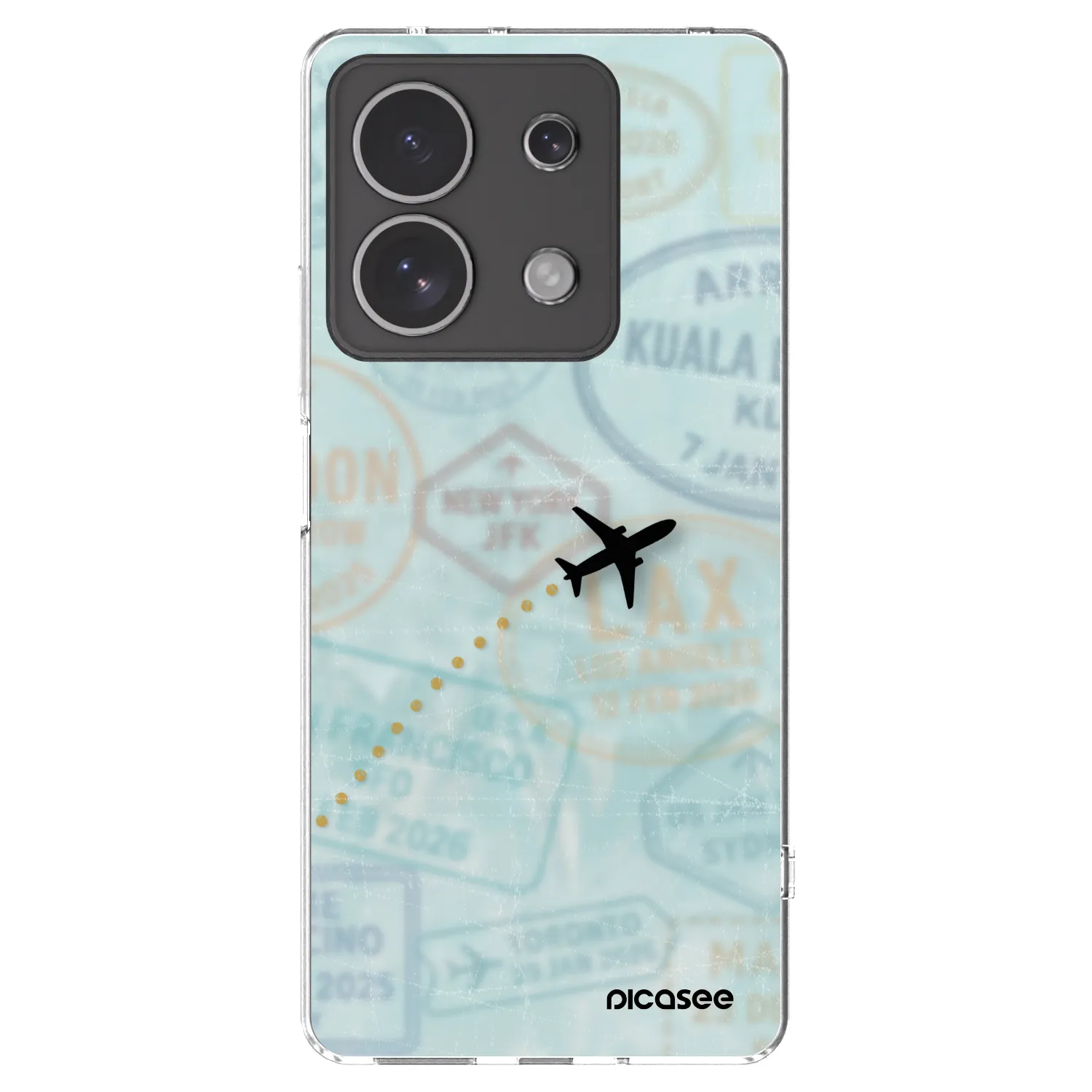 Picasee silikonski prozorni ovitek za Xiaomi Redmi Note 13 4G - FLIGHT PATH