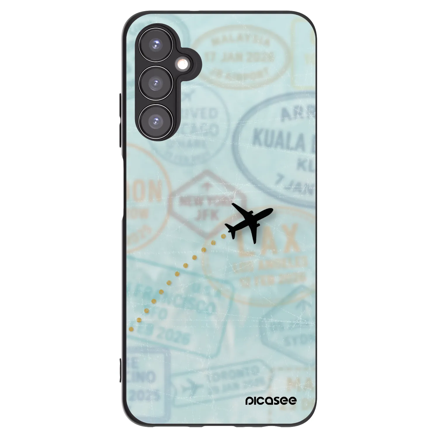 Picasee silikonski črni ovitek za Samsung Galaxy A05s A057G - FLIGHT PATH