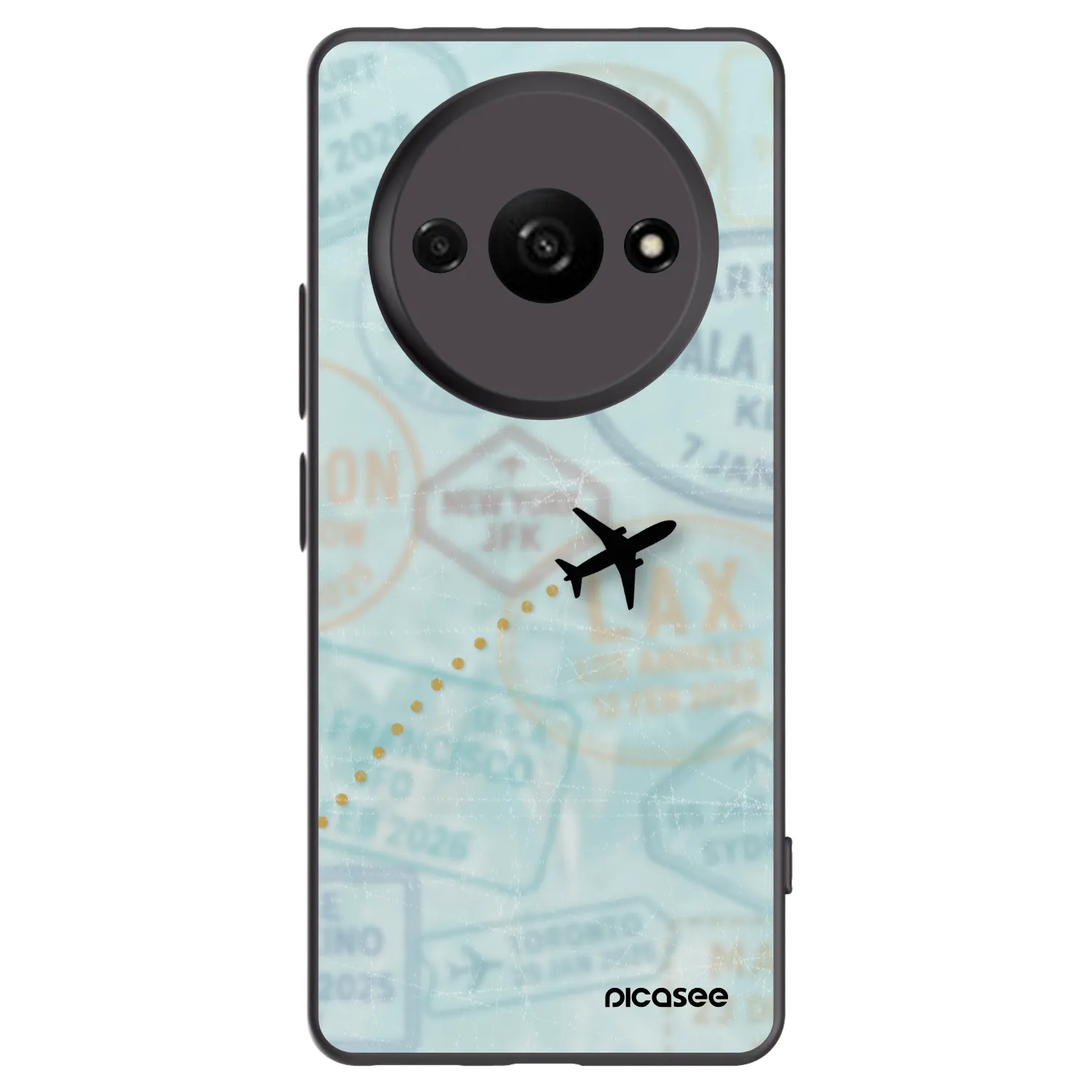 Picasee silikonski črni ovitek za Xiaomi Redmi A3 - FLIGHT PATH