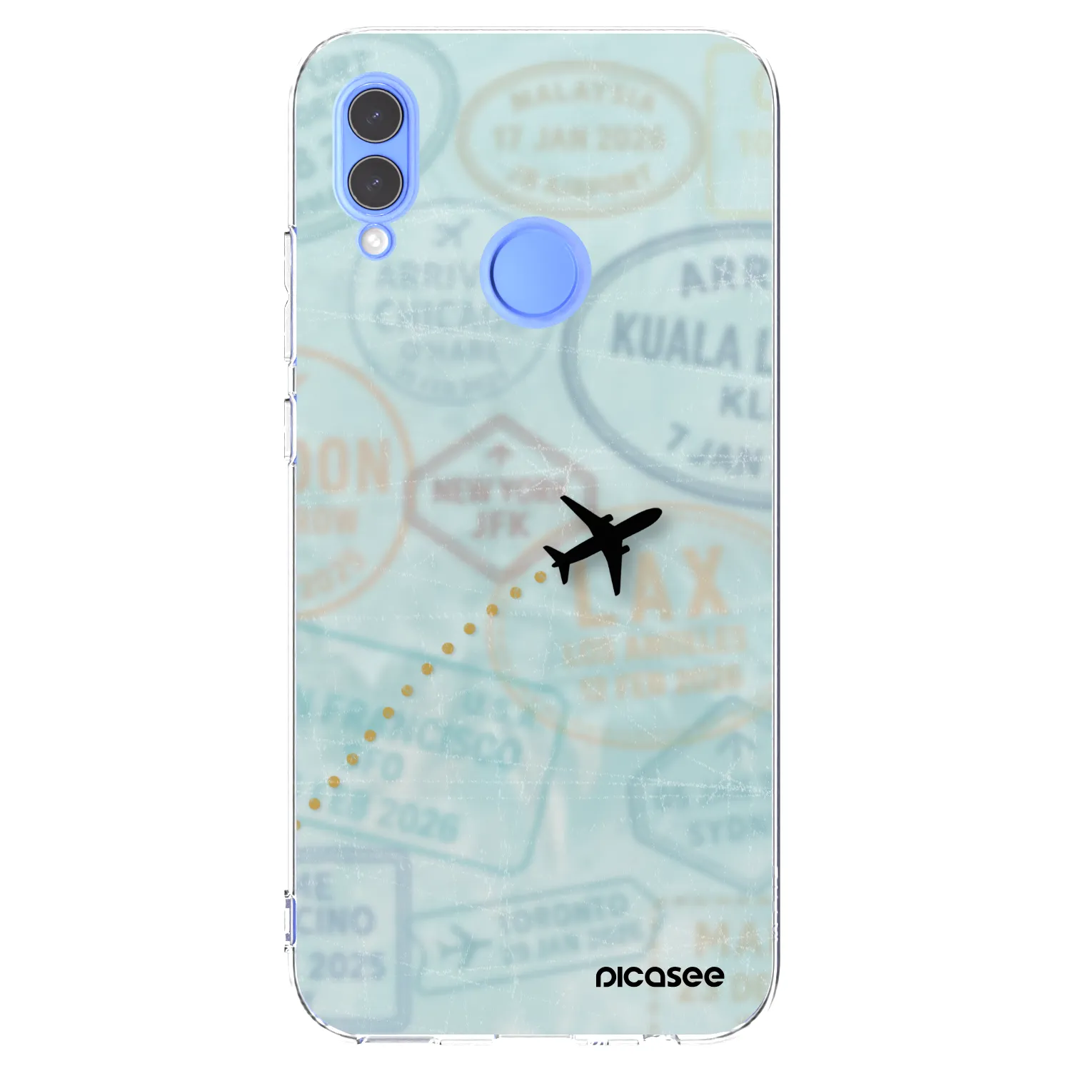 Picasee silikonski prozorni ovitek za Huawei P Smart 2019 - FLIGHT PATH