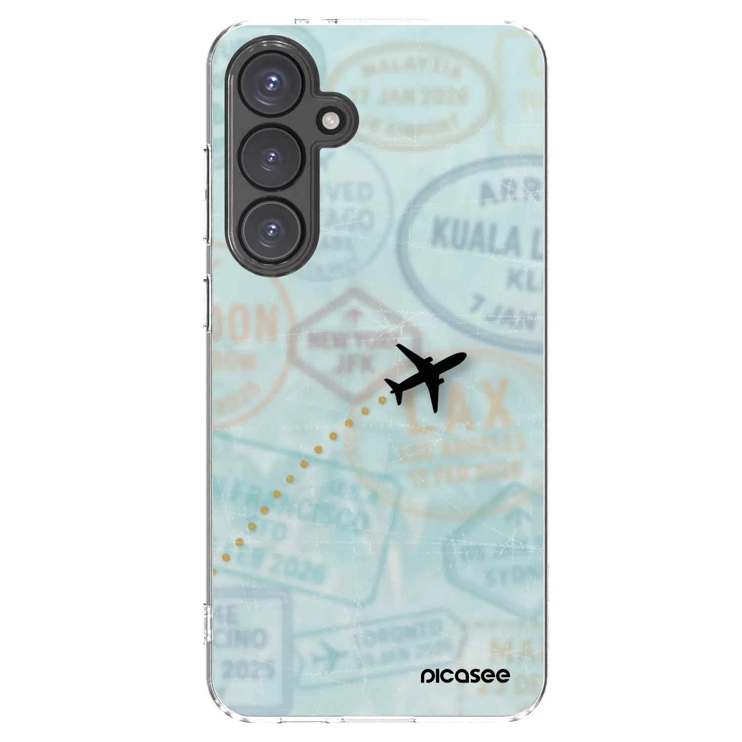 Picasee silikonski prozorni ovitek za Samsung Galaxy S24 FE S721B - FLIGHT PATH