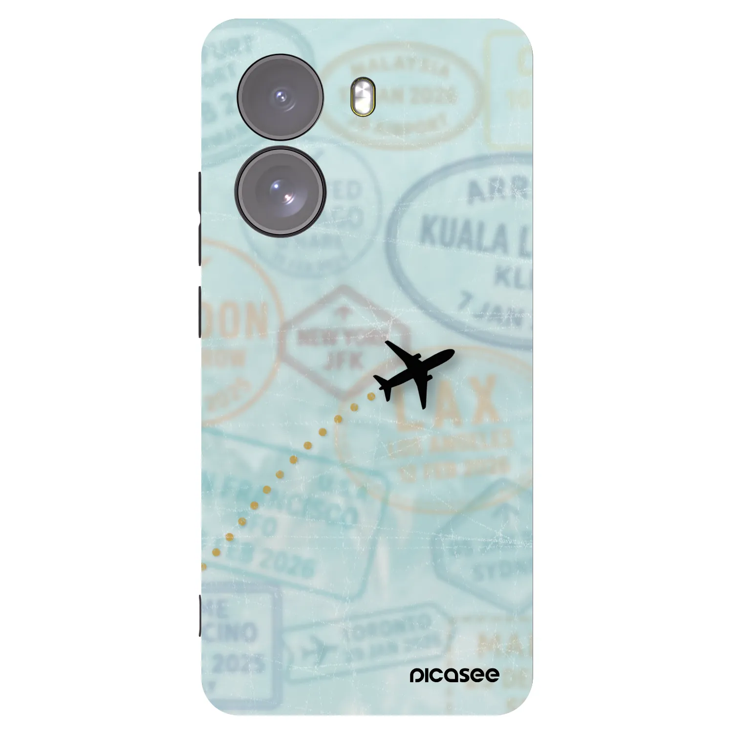 Picasee silikonski črni ovitek za Xiaomi Poco X7 - FLIGHT PATH