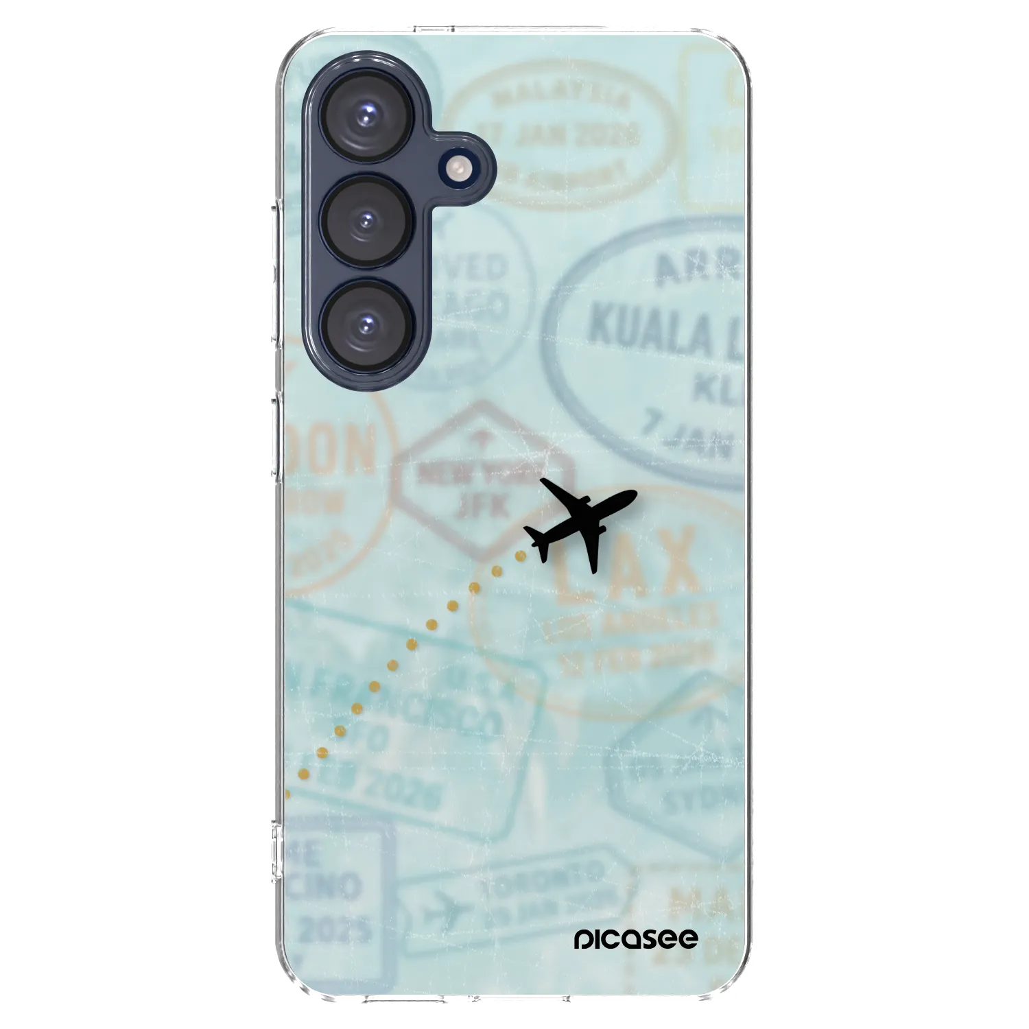 Picasee silikonski prozorni ovitek za Samsung Galaxy S25 5G - FLIGHT PATH