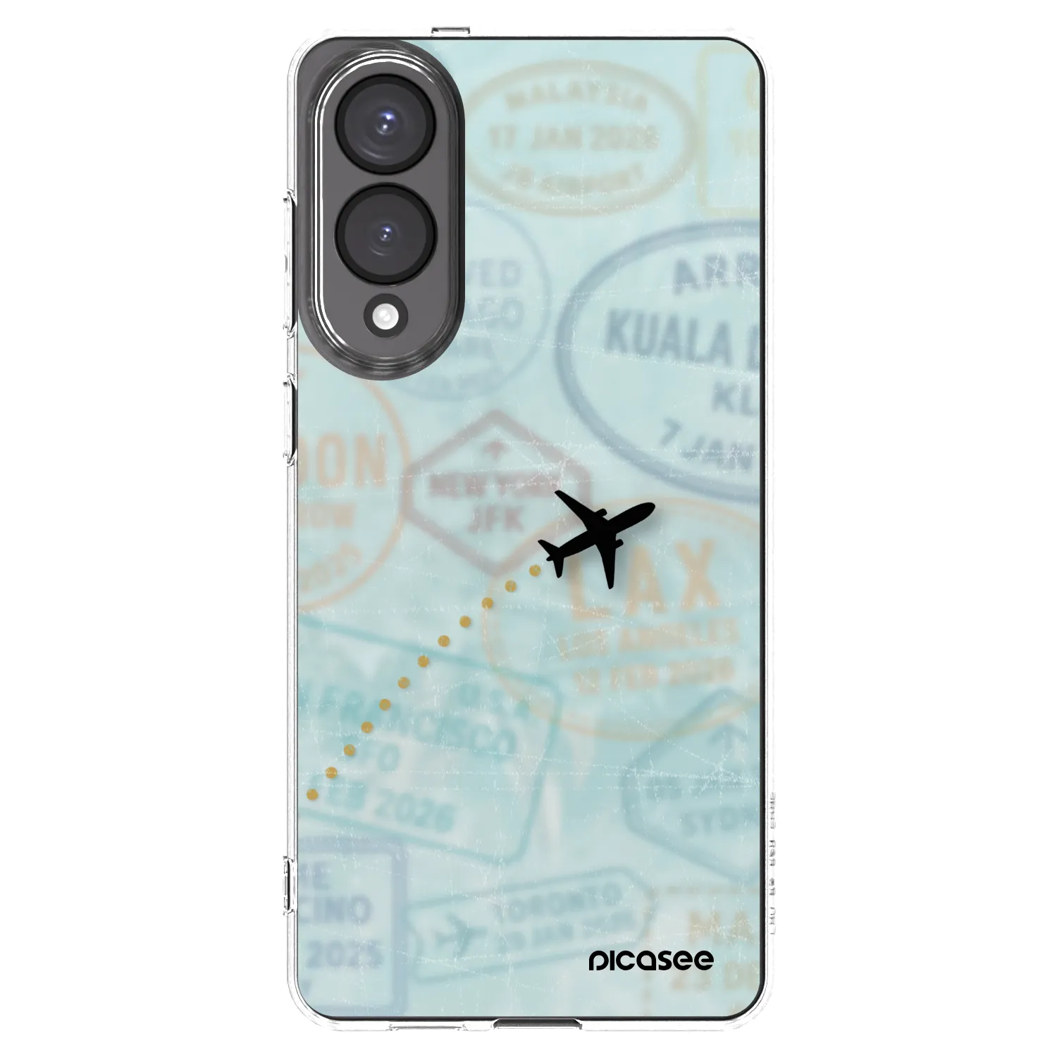 Picasee silikonski prozorni ovitek za Samsung Galaxy S25 Edge 5G - FLIGHT PATH