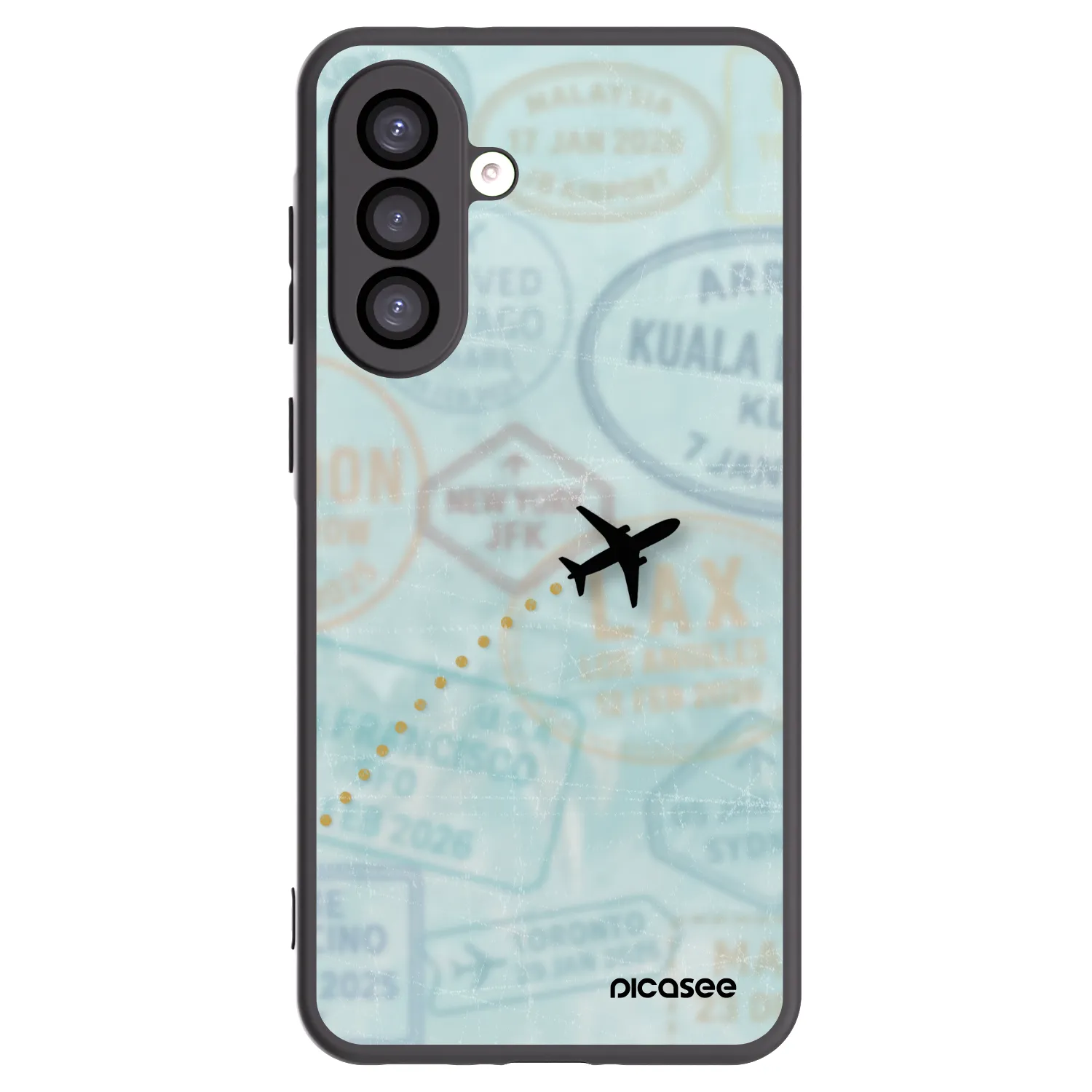 Picasee silikonski črni ovitek za Samsung Galaxy A26 5G A266B - FLIGHT PATH