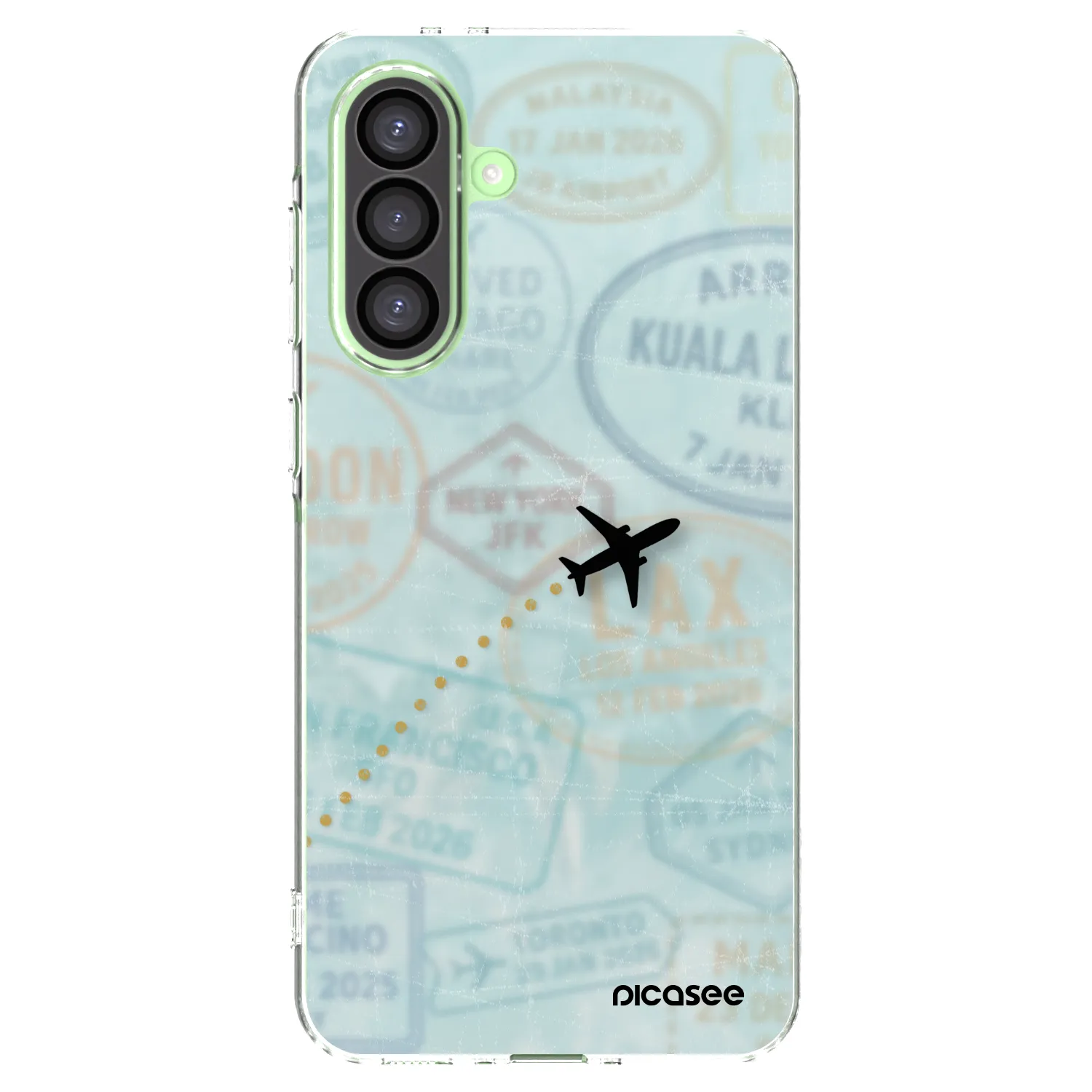 Picasee silikonski prozorni ovitek za Samsung Galaxy A26 5G A266B - FLIGHT PATH