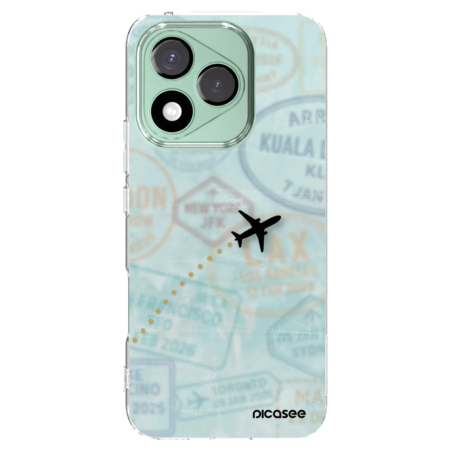 Picasee silikonski prozorni ovitek za Honor 400 Lite 5G - FLIGHT PATH
