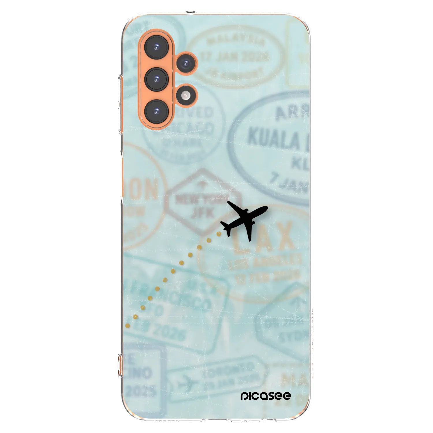 Picasee silikonski prozorni ovitek za Samsung Galaxy A13 5G - FLIGHT PATH