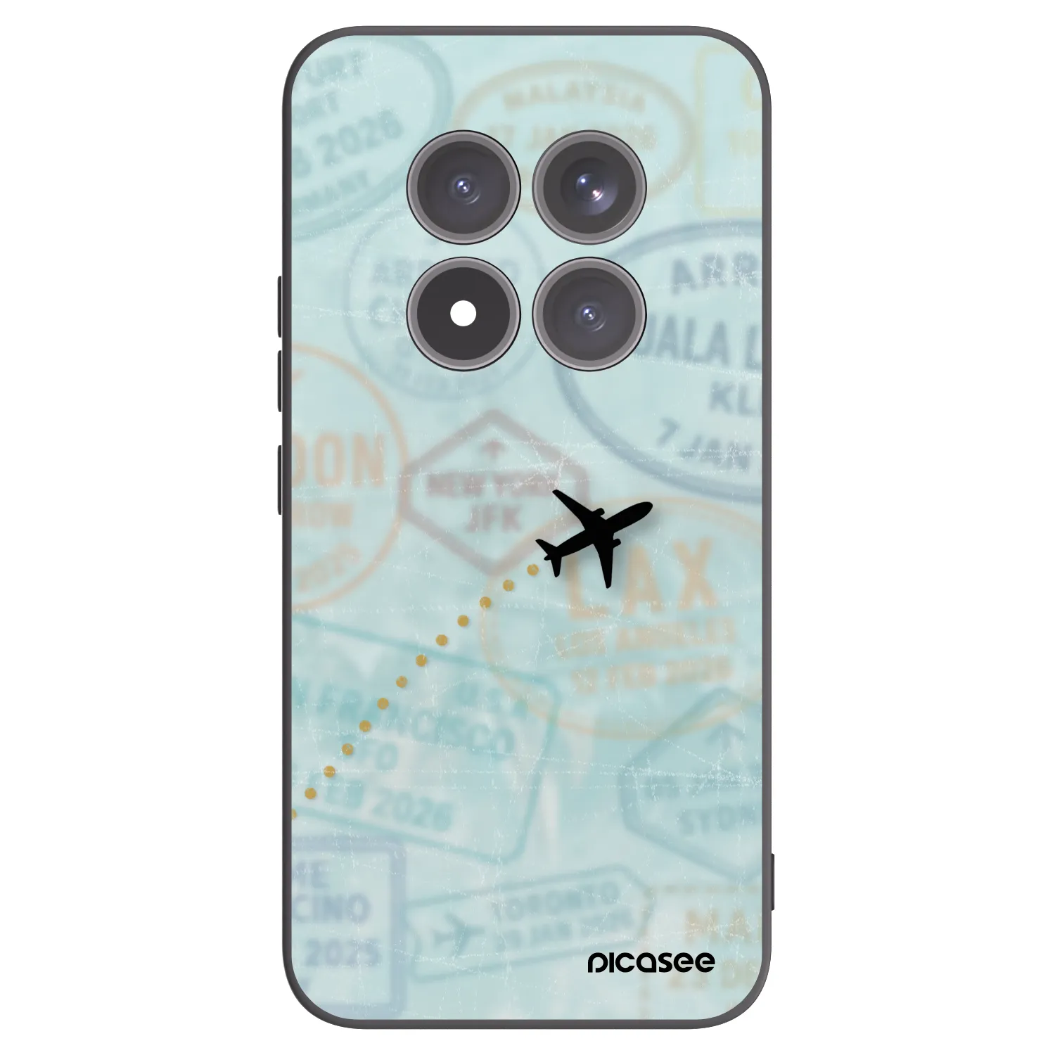Picasee silikonski črni ovitek za Xiaomi Redmi Note 15 Pro+ - FLIGHT PATH