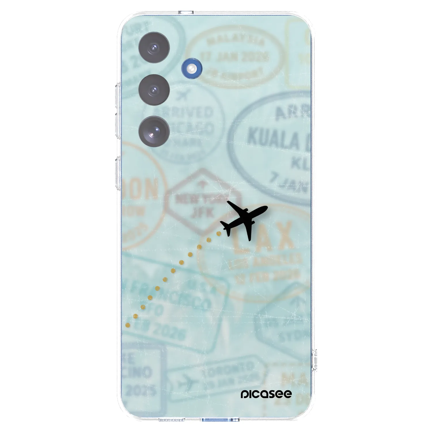 Picasee silikonski prozorni ovitek za Samsung Galaxy S25 FE 5G - FLIGHT PATH