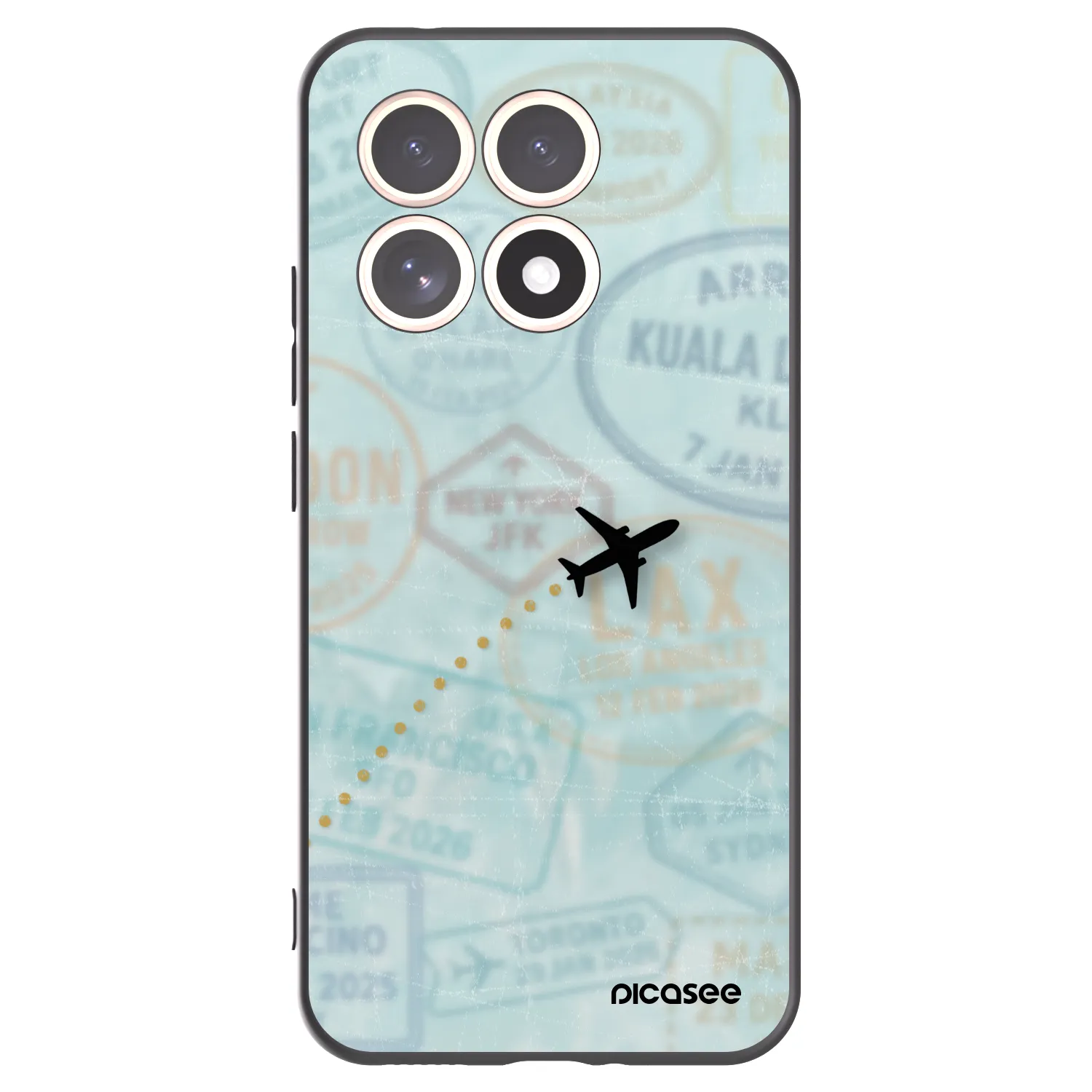 Picasee silikonski črni ovitek za Xiaomi 15T - FLIGHT PATH