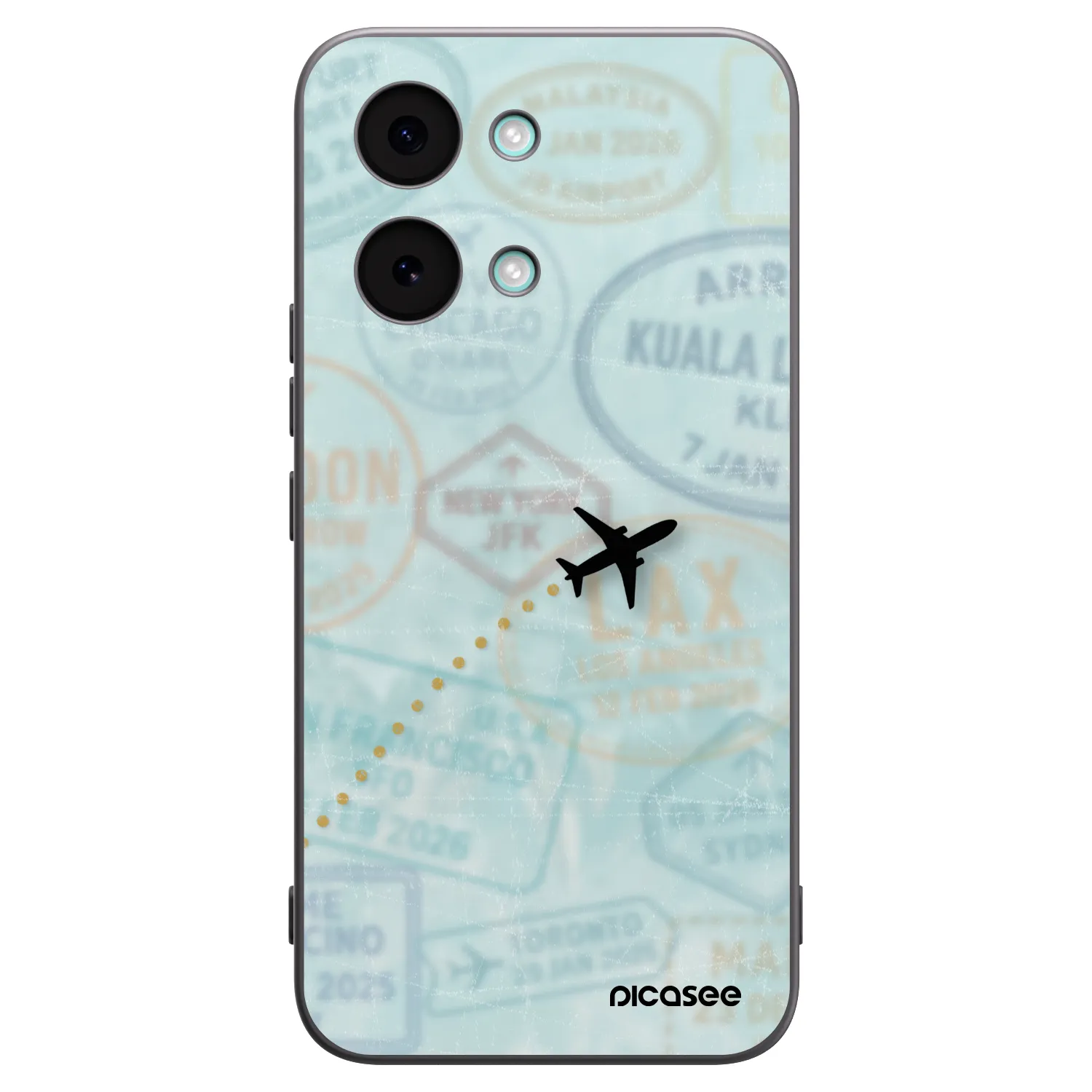 Picasee silikonski črni ovitek za Xiaomi Poco X8 Pro Max - FLIGHT PATH