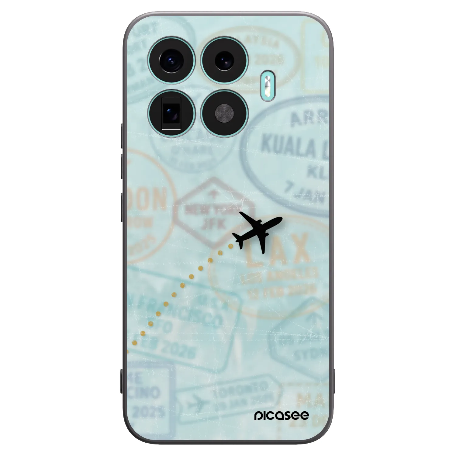 Picasee silikonski črni ovitek za Xiaomi 17T Pro - FLIGHT PATH