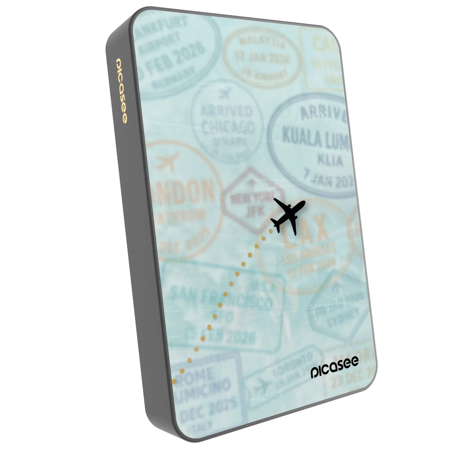 Picasee Prenosna baterija z MagSafe 10 000 mAh Siva - FLIGHT PATH