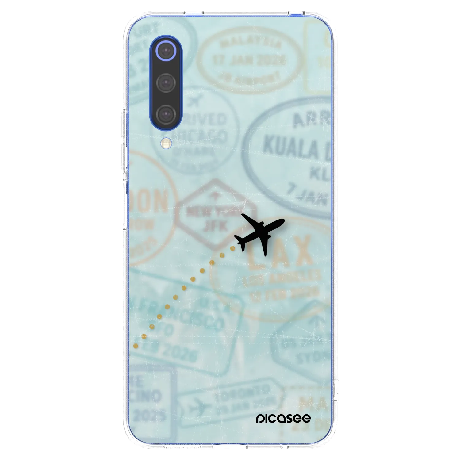 Picasee silikonski prozorni ovitek za Xiaomi Mi 9 SE - FLIGHT PATH