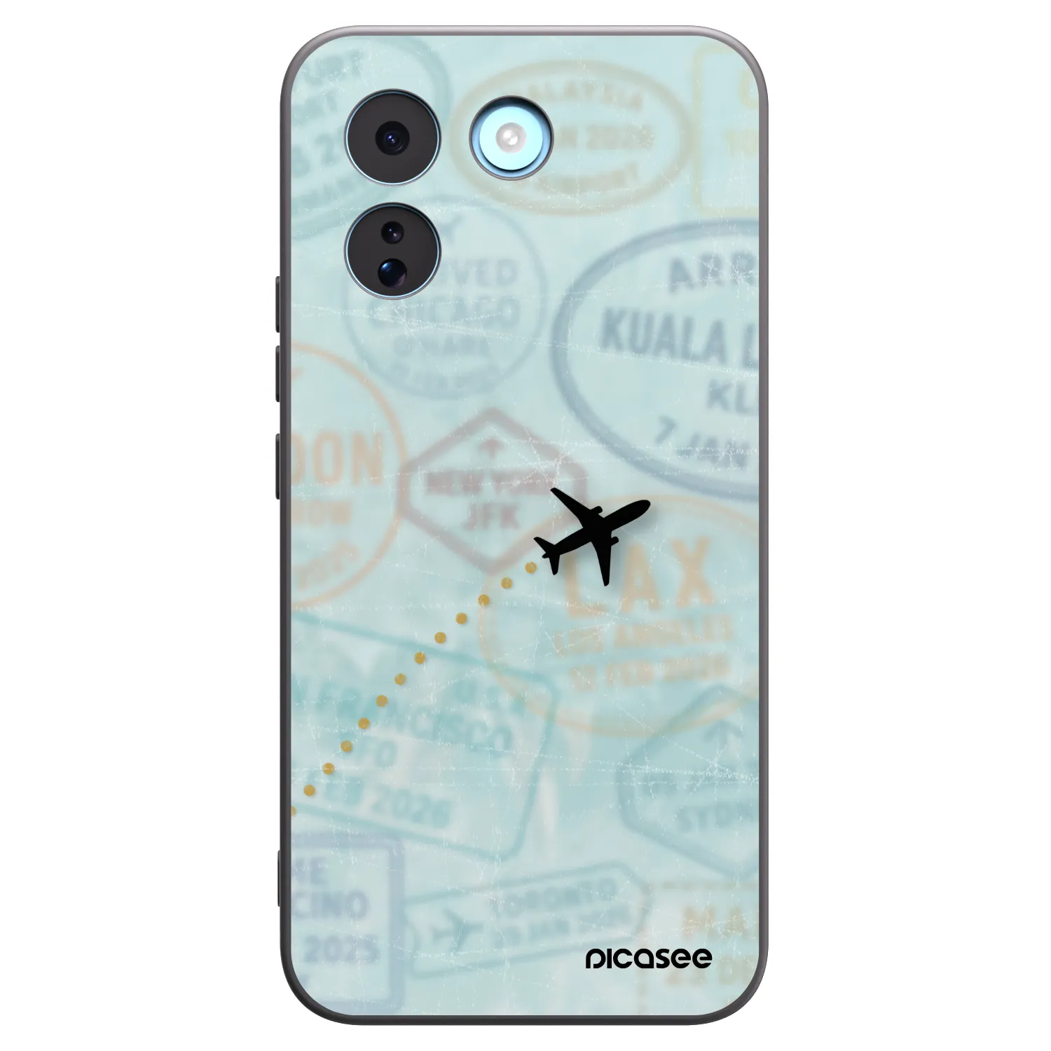 Picasee silikonski črni ovitek za Xiaomi Redmi Note 17 Pro MAX 5G - FLIGHT PATH