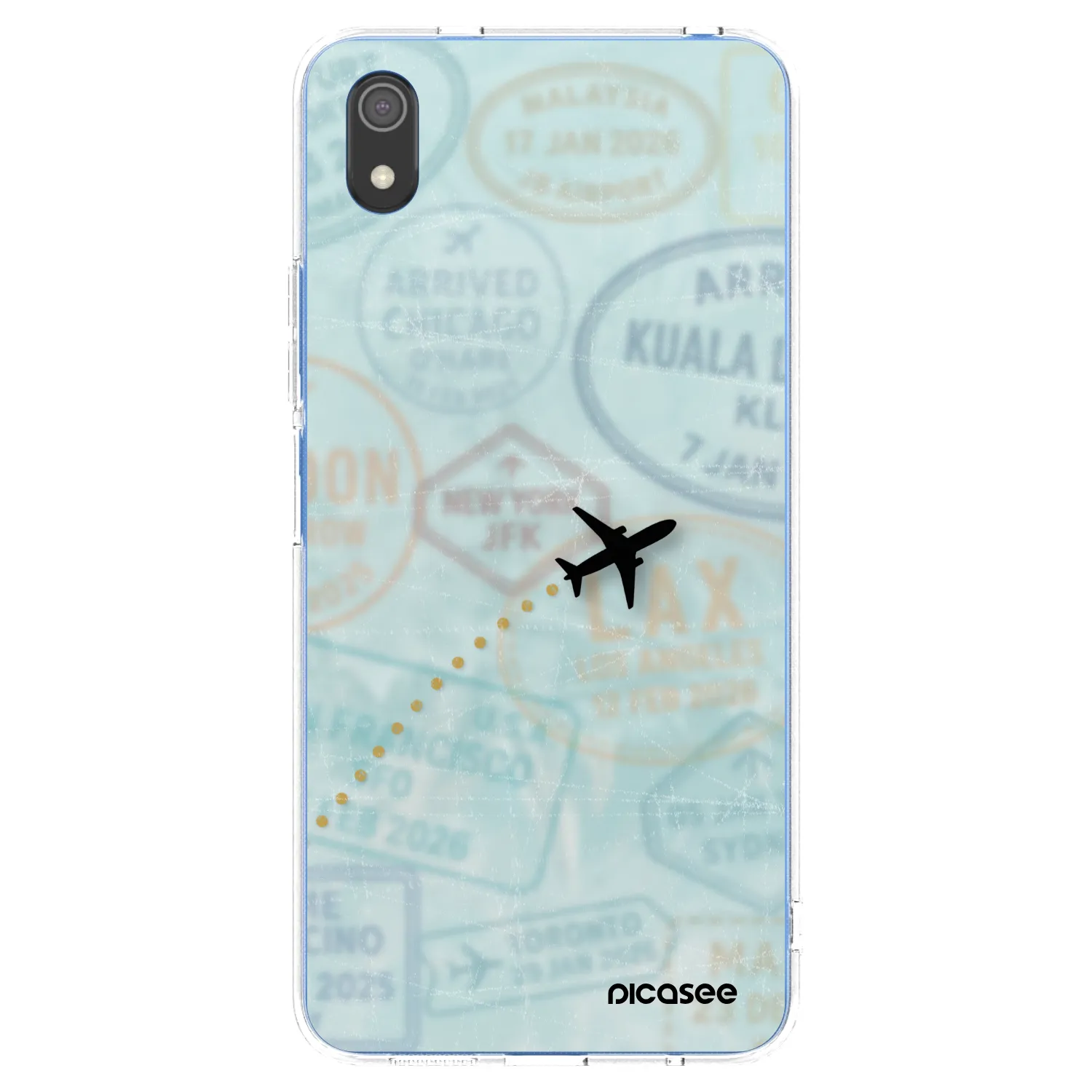 Picasee silikonski prozorni ovitek za Xiaomi Redmi 7A - FLIGHT PATH