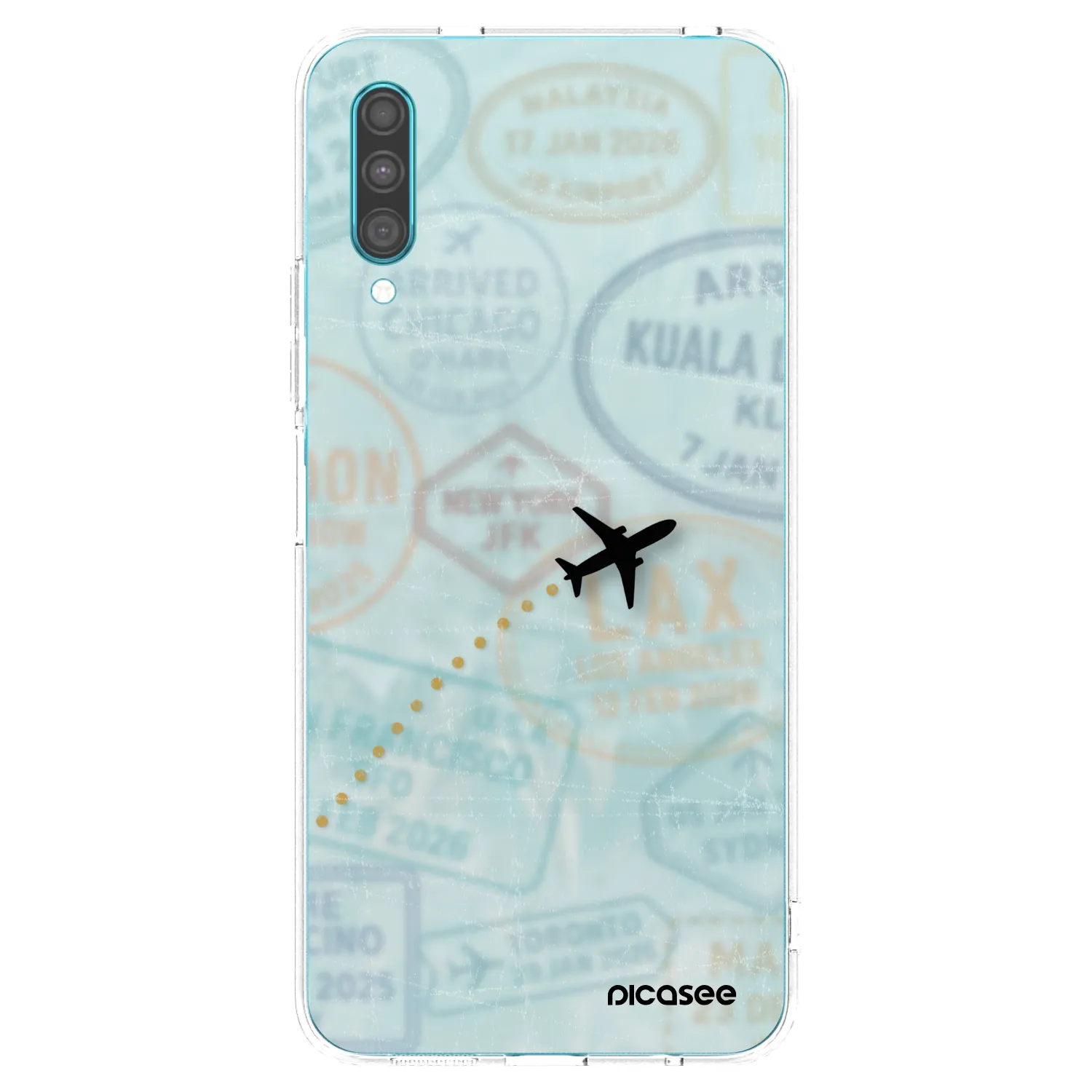 Picasee silikonski prozorni ovitek za Samsung Galaxy A30s A307F - FLIGHT PATH