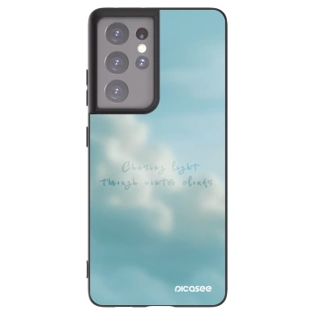 Picasee silikonski črni ovitek za Samsung Galaxy S21 Ultra 5G G998B - CHASiNG LIGHT