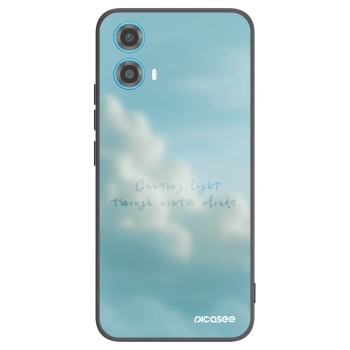 Picasee silikonski črni ovitek za Motorola Moto G34 5G - CHASiNG LIGHT