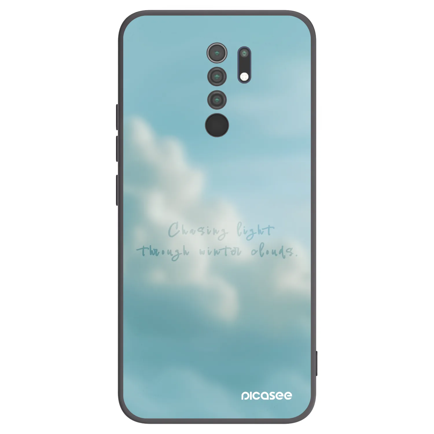 Picasee silikonski črni ovitek za Xiaomi Redmi 9 - CHASiNG LIGHT