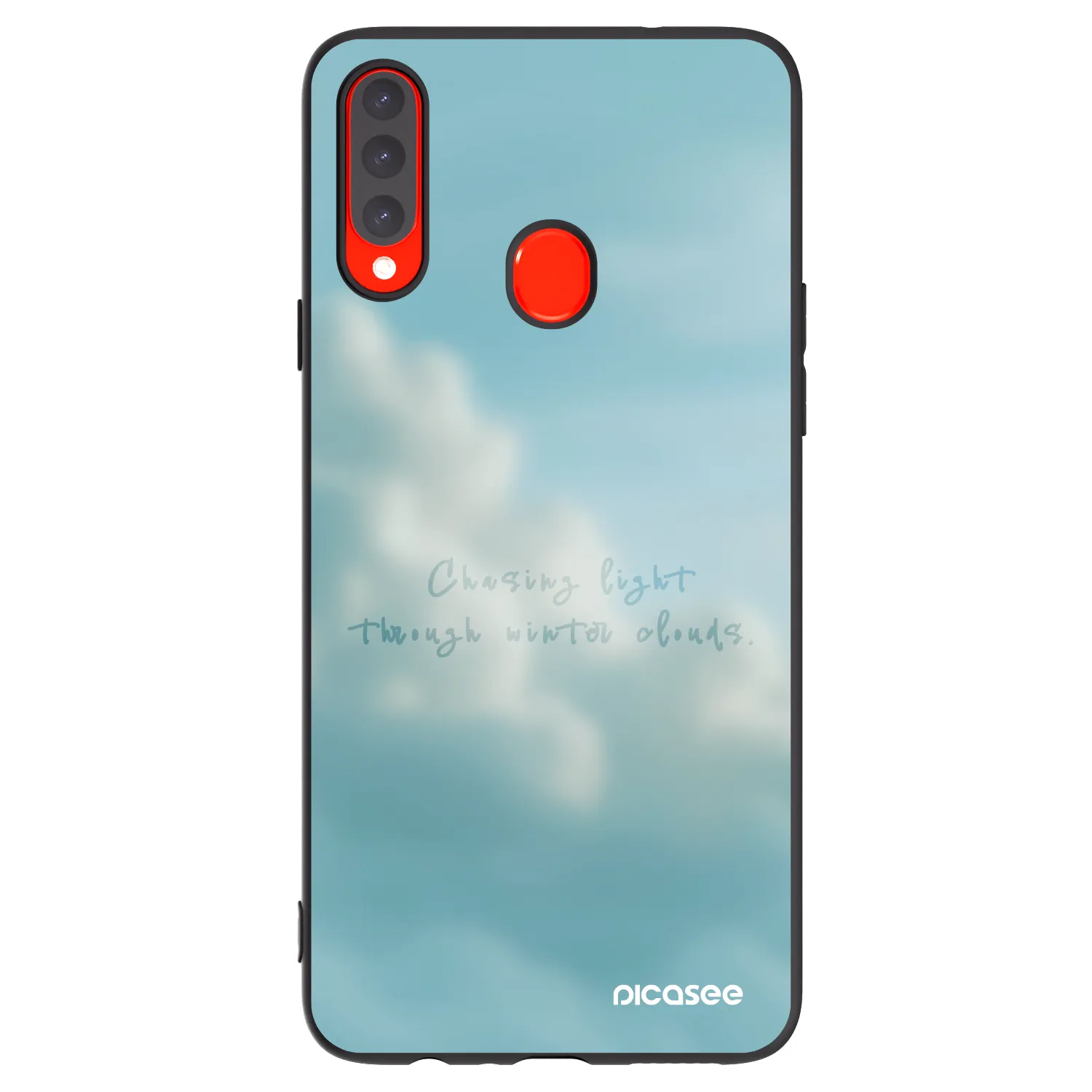 Picasee silikonski črni ovitek za Samsung Galaxy A20s - CHASiNG LIGHT