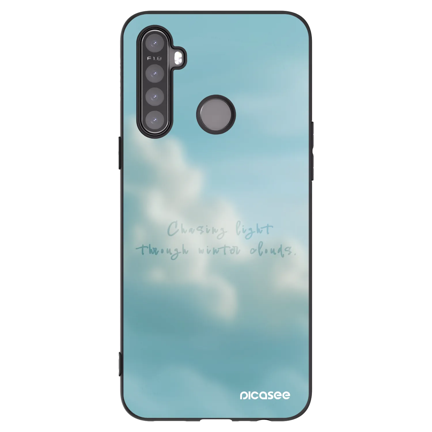 Picasee silikonski črni ovitek za Realme 5 - CHASiNG LIGHT