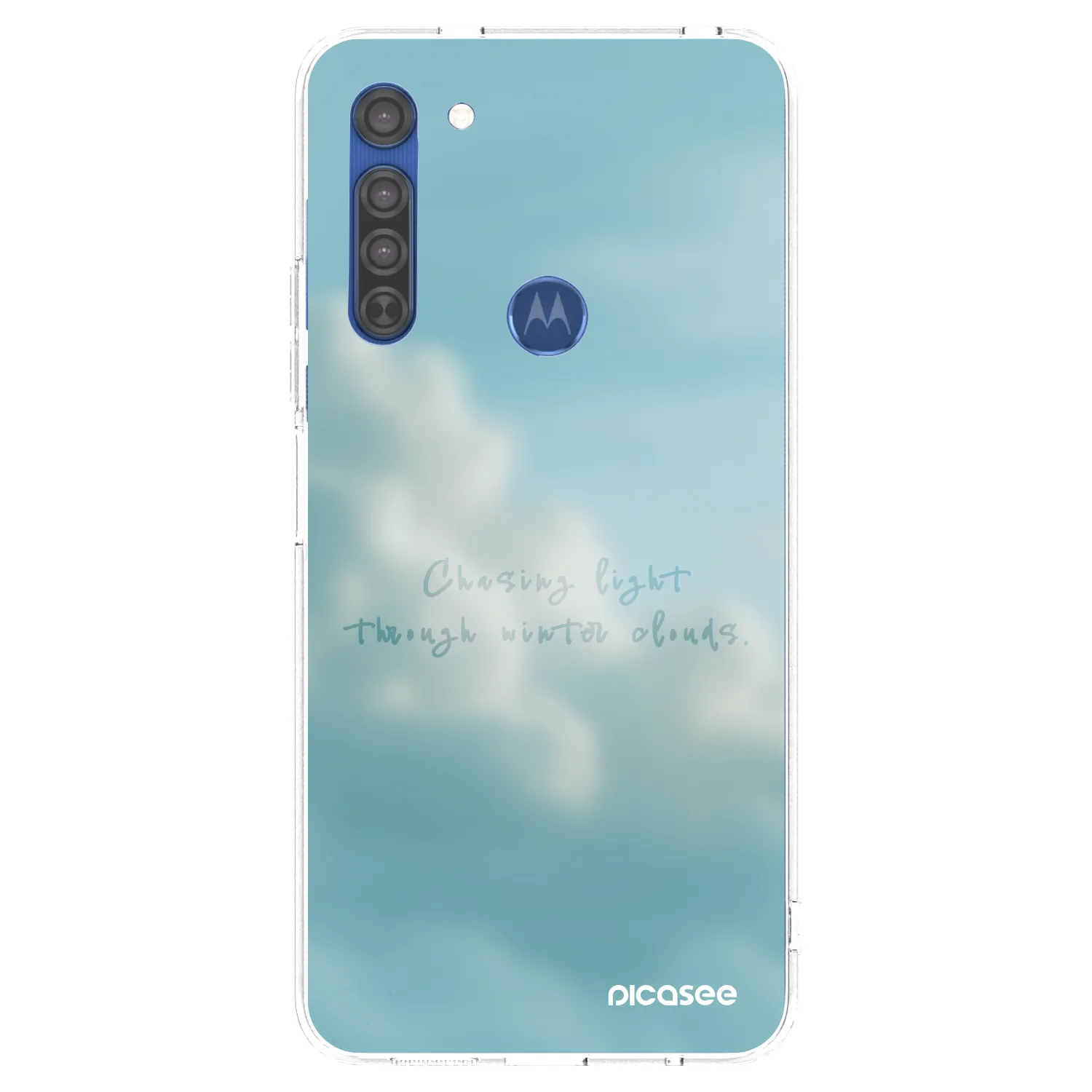 Picasee silikonski prozorni ovitek za Motorola Moto G8 - CHASiNG LIGHT