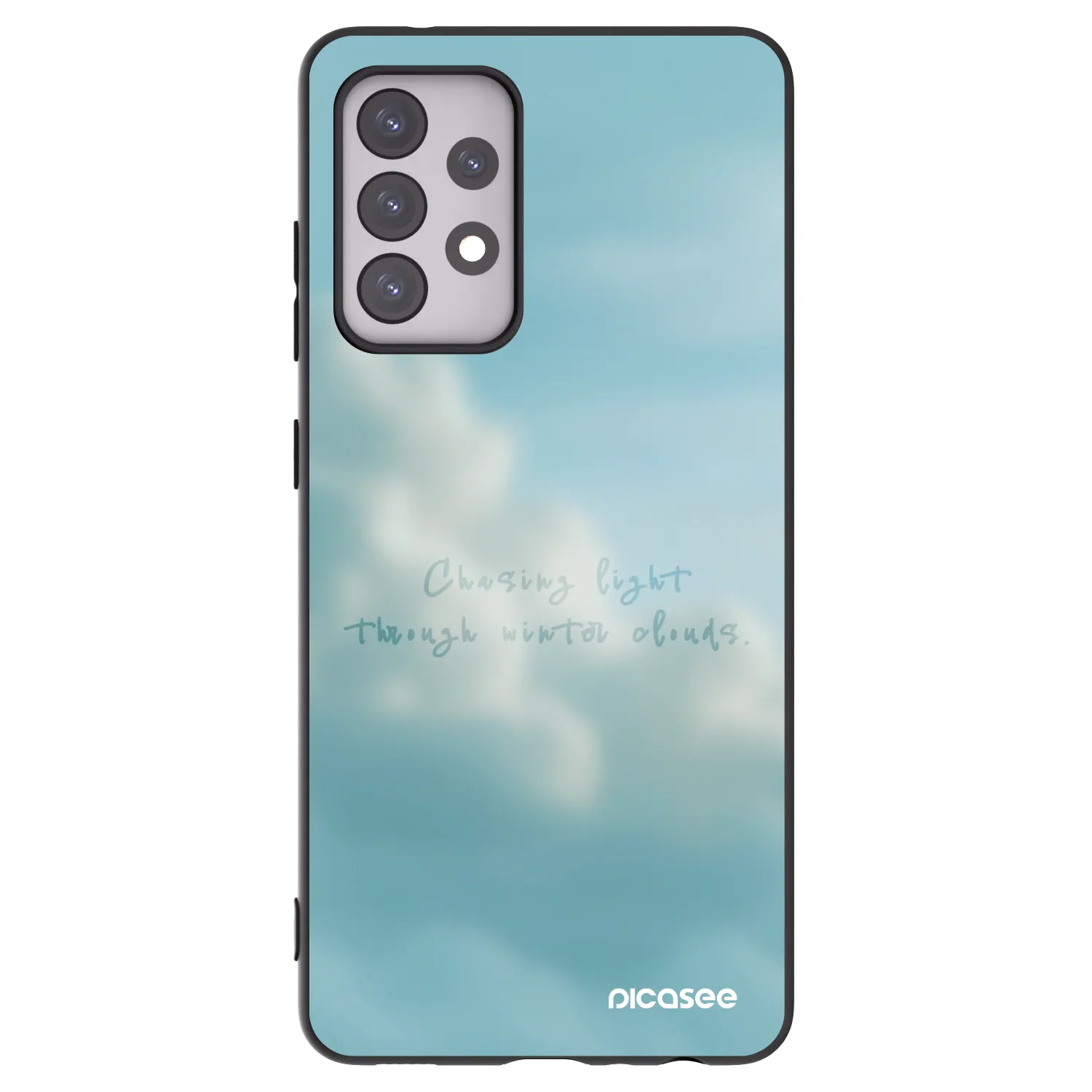 Picasee silikonski črni ovitek za Samsung Galaxy A52s 5G A528B - CHASiNG LIGHT