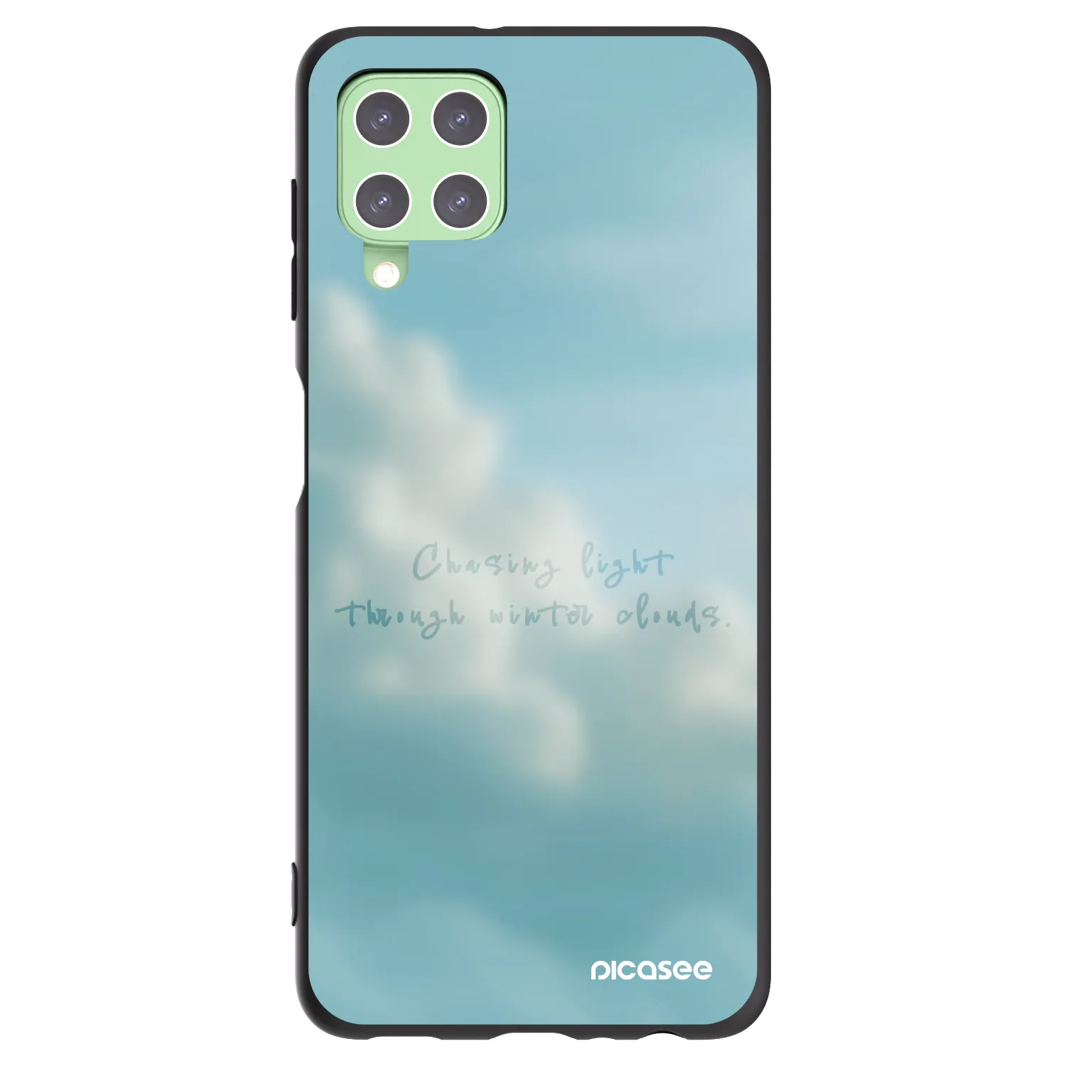 Picasee silikonski črni ovitek za Samsung Galaxy A22 A225F 4G - CHASiNG LIGHT