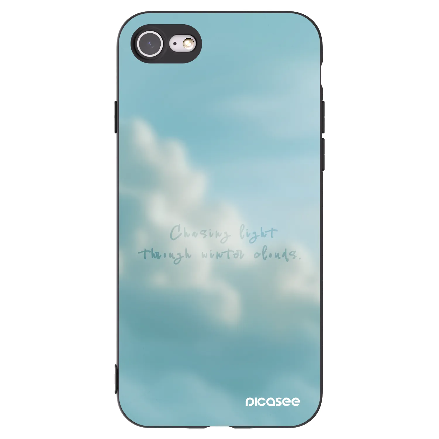 Picasee silikonski črni ovitek za Apple iPhone SE 2022 - CHASiNG LIGHT