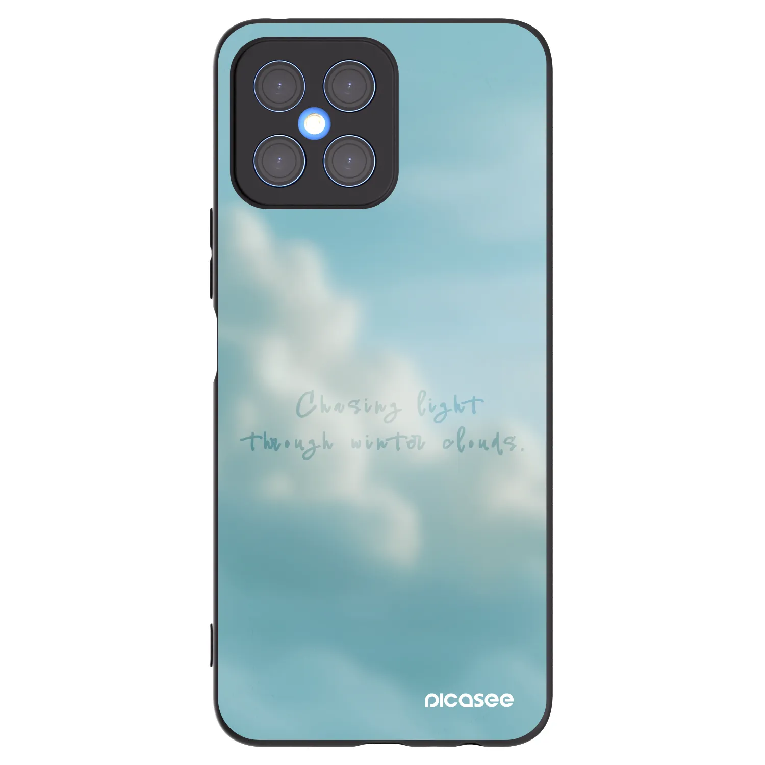 Picasee silikonski črni ovitek za Honor X8 4G - CHASiNG LIGHT