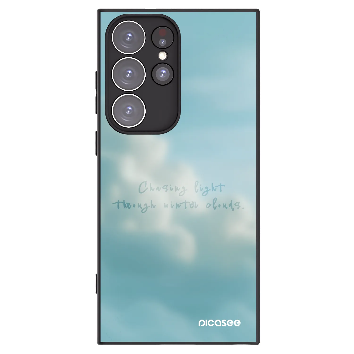 Picasee silikonski črni ovitek za Samsung Galaxy S23 Ultra 5G - CHASiNG LIGHT