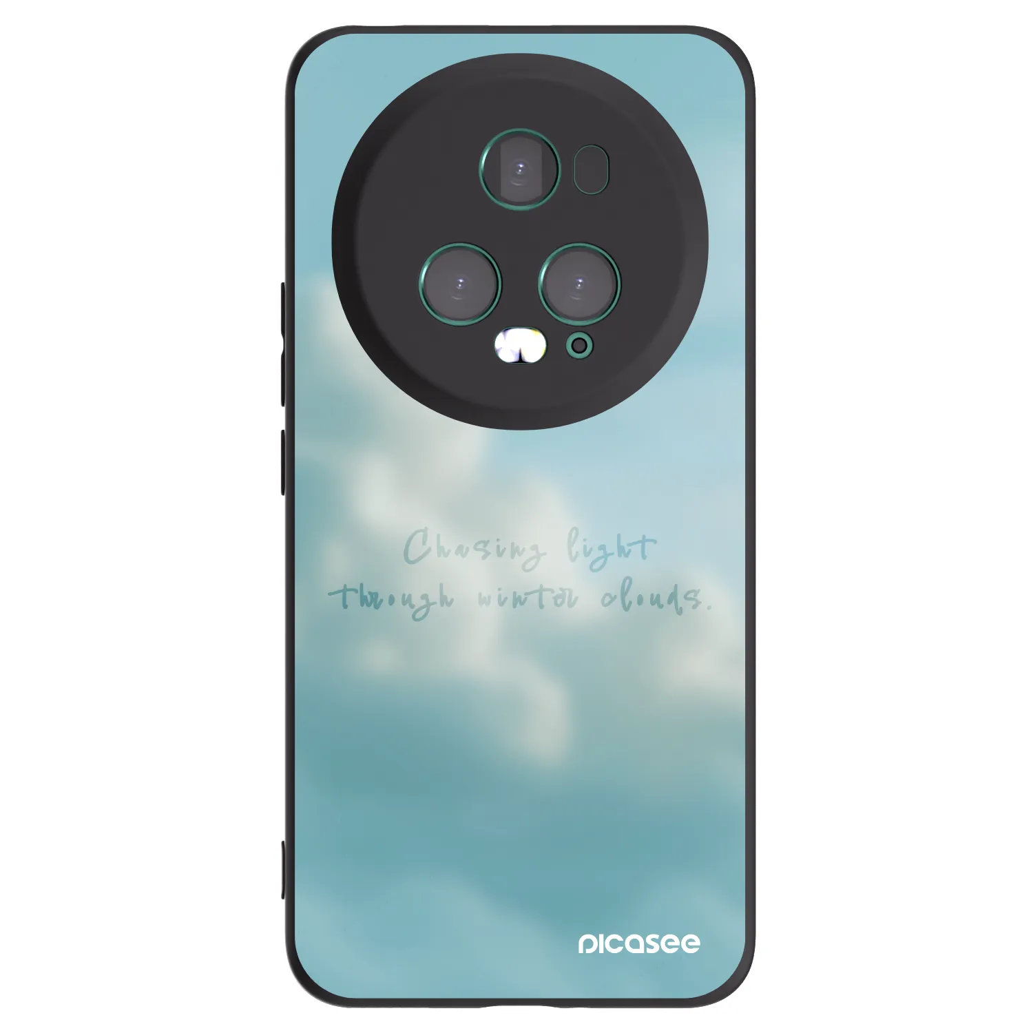 Picasee silikonski črni ovitek za Honor Magic5 Pro - CHASiNG LIGHT