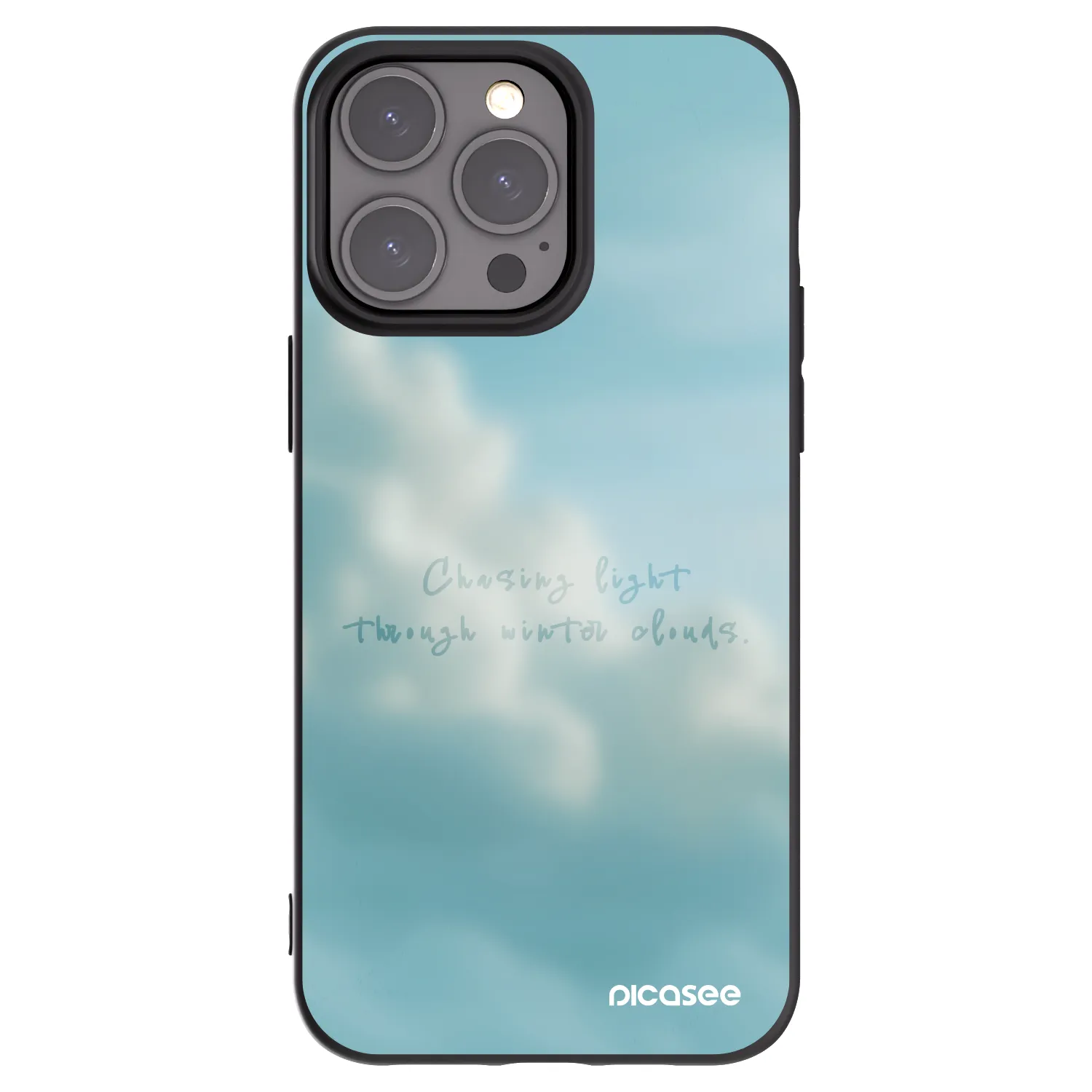 Picasee silikonski črni ovitek za Apple iPhone 15 Pro Max - CHASiNG LIGHT