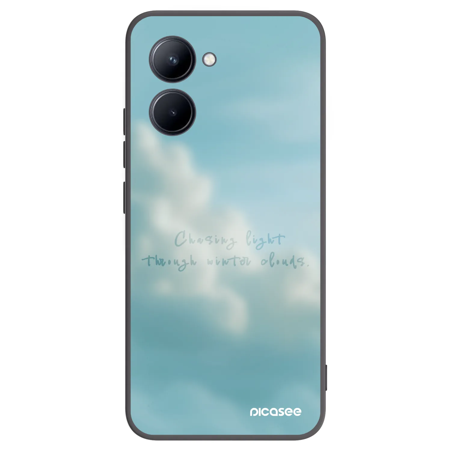 Picasee silikonski črni ovitek za Realme C33 (2023) - CHASiNG LIGHT
