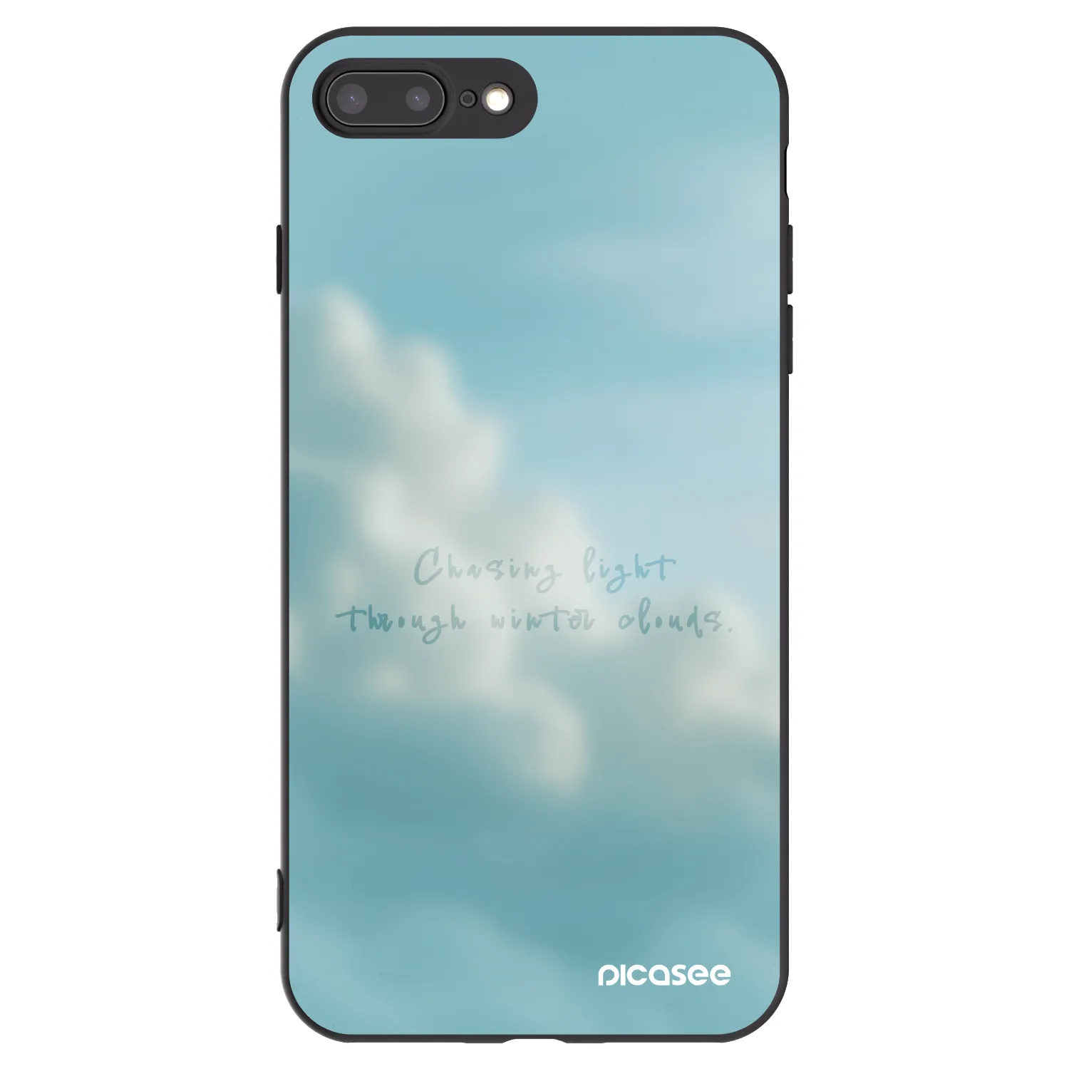 Picasee silikonski črni ovitek za Apple iPhone 8 Plus - CHASiNG LIGHT